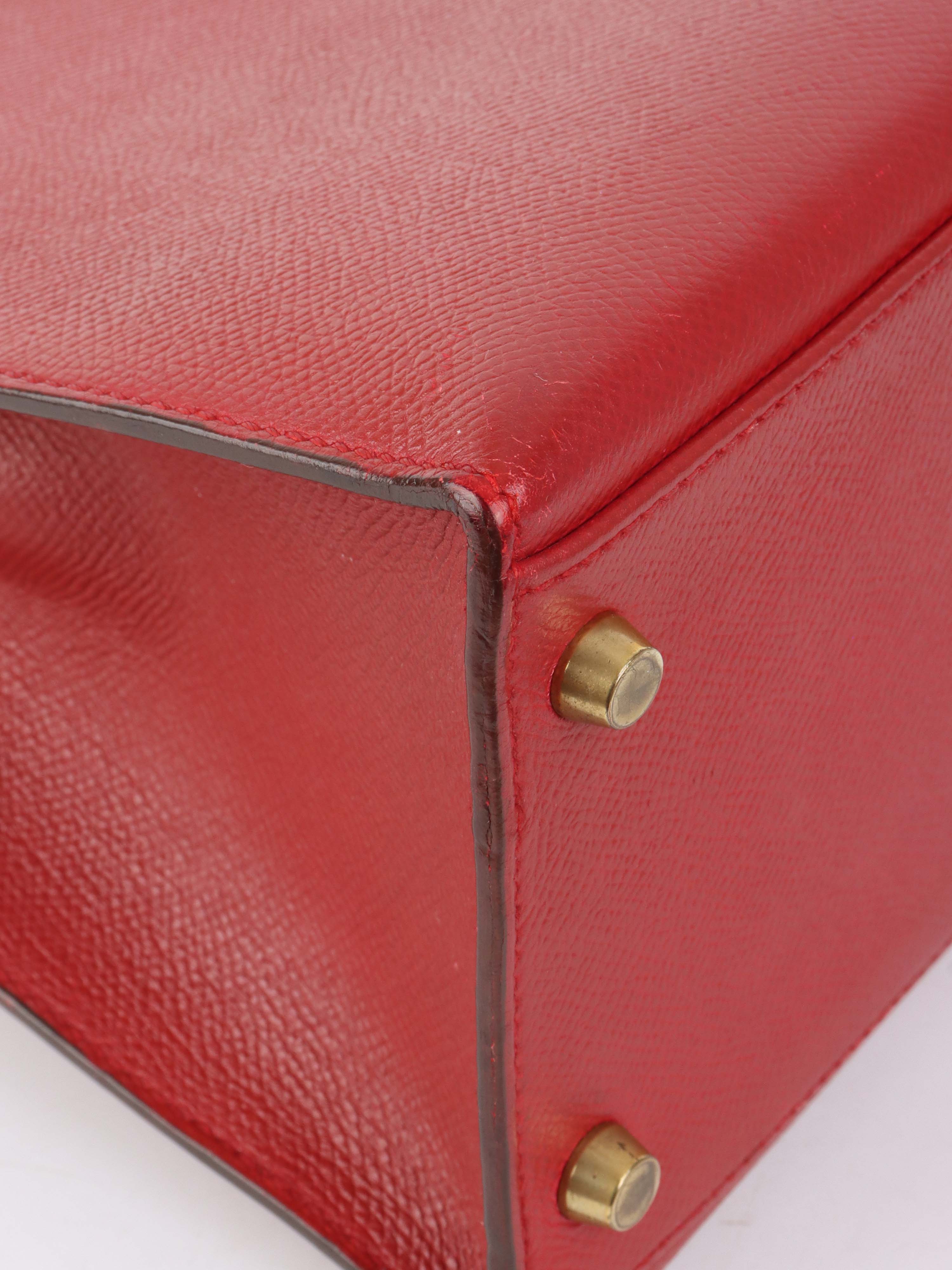 Authentic Hermes Kelly 32 Bag Rouge H Red Gold Hardware 1994 Vintage - Luxury Handbag for Women, Perfect for Parties & Special Occasions