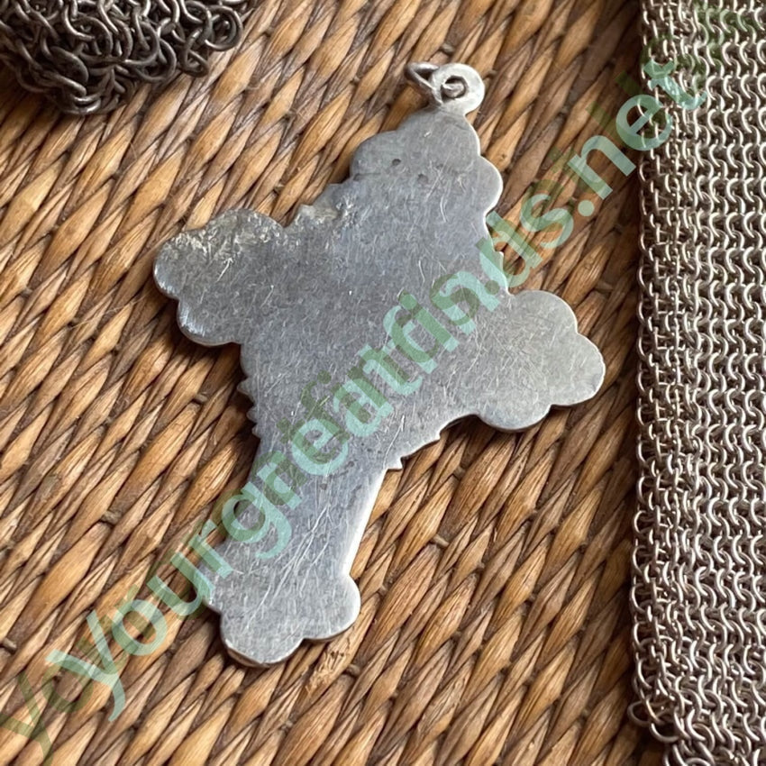 Vintage Sterling Silver Smooth Cross Pendant Necklace - Timeless Religious Jewelry for Women & Men - Perfect for Church, Weddings, and Everyday Wear