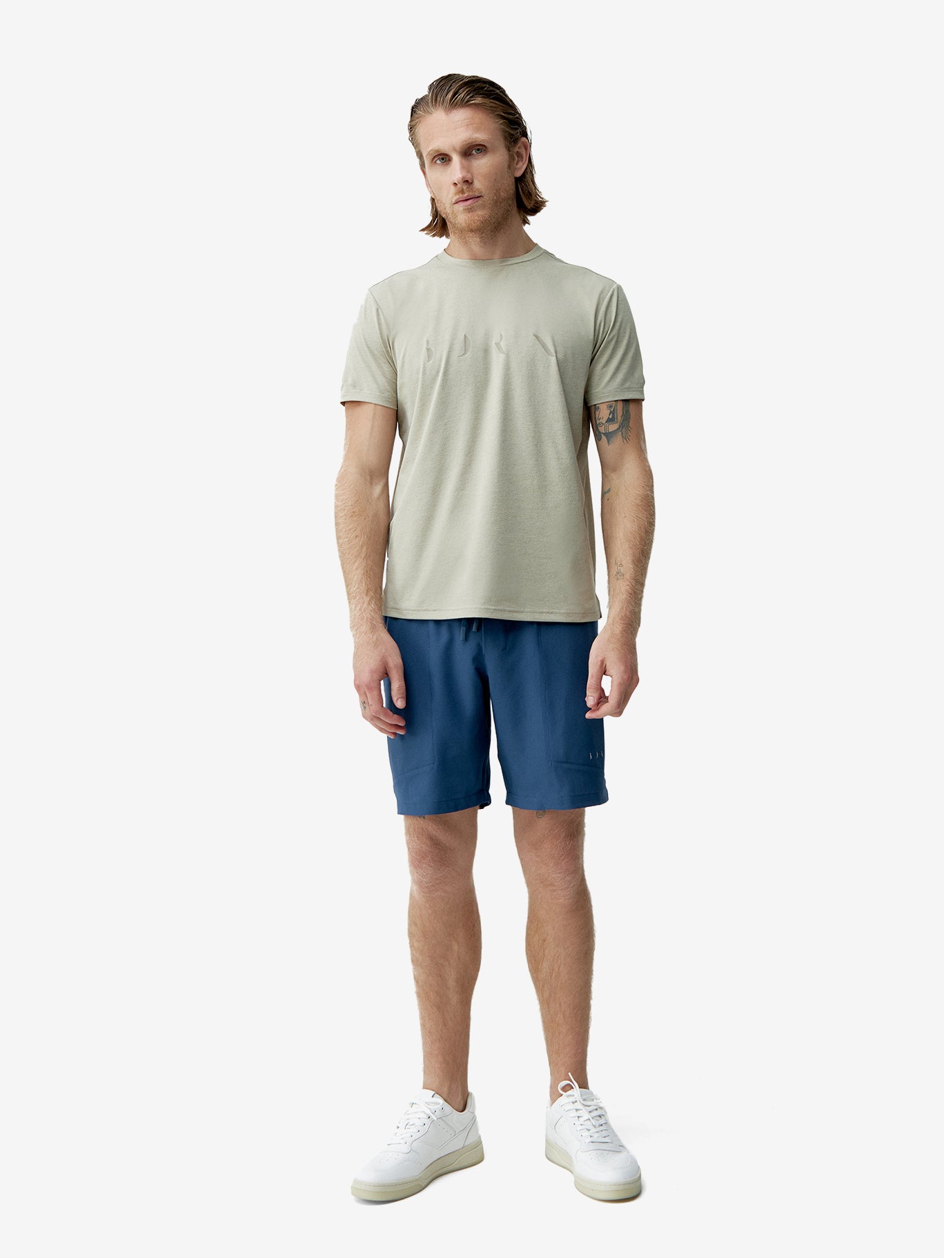Born Rhein Shorts for Men - Lightweight Quick-Dry Swim Trunks with UPF 50+ Sun Protection - Perfect for Beach, Pool, and Water Sports (Sea Blue)