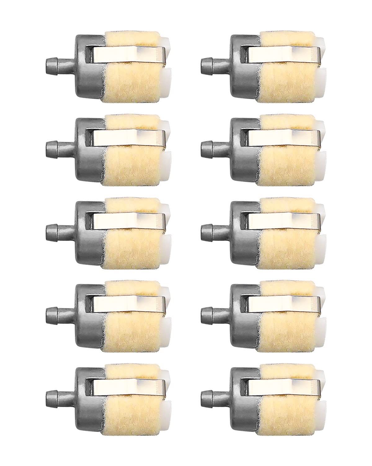 10 Pack Fuel Filter Replacement for Echo SRM200 SRM210 SRM211 SRM225 SRM230 & Husqvarna 350BT 150BT 170BT 180BT - Compatible with A369000000 A369000001 A369000070 506742601 - Ideal for Lawn Mowers, Trimmers and Outdoor Power Equipment Maintenance