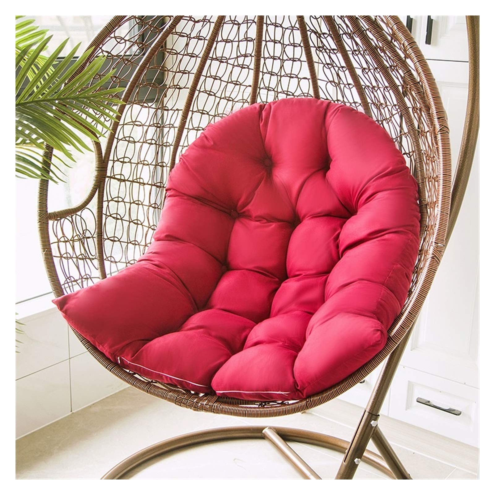 **Hanging Swing Chair Cushion - 80x120cm Soft Thick Washable Seat Pad for Indoor/Outdoor Use - Office Chair Lumbar Support & Back Pillow - Perfect for Hammocks, Porch Swings, and Nursery Cradles**