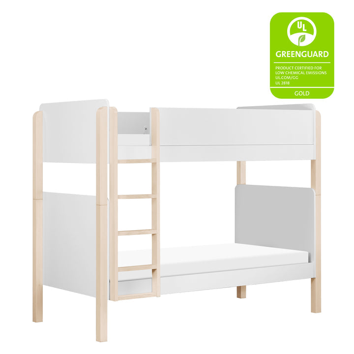 Babyletto Tip Toe Bunk Bed - Twin Over Twin Kids Bunk Bed with Ladder, Safety Rails & Modern Design | Perfect for Small Rooms, Shared Kids Bedrooms & Sleepovers