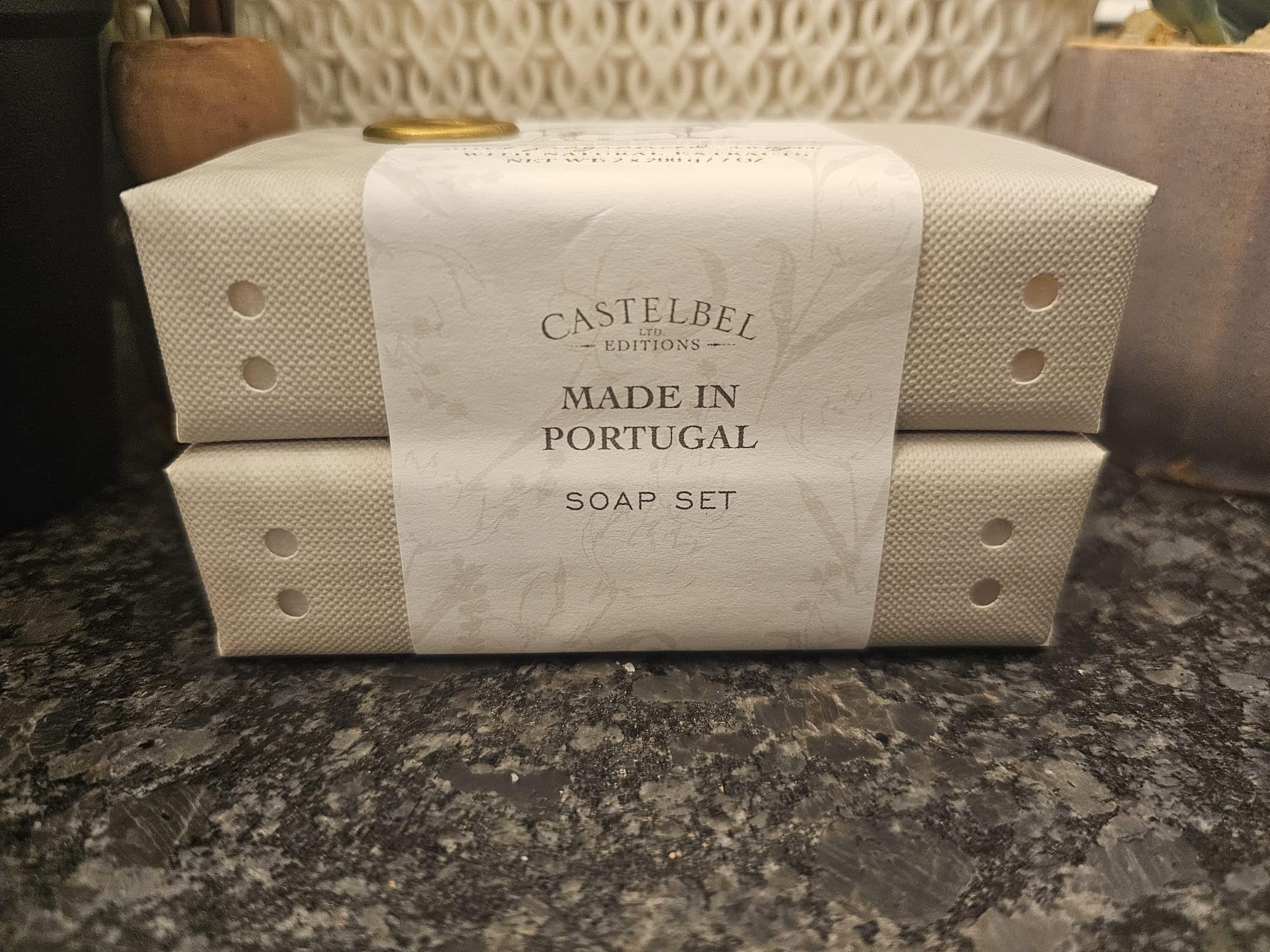 Natural Goat's Milk Soap Bar Set - 2 Pack (7 oz Each) | Handmade in Portugal | Moisturizing & Gentle for Dry Skin | Perfect for Daily Face & Body Care