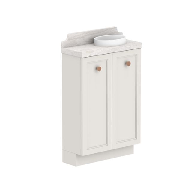 ADP Mabel Mini Freestanding Vanity with Durasein Benchtop - Compact Bathroom Vanity for Small Spaces, Perfect for Apartments & Powder Rooms