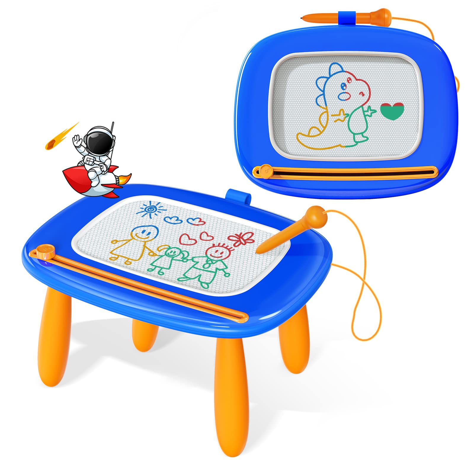 Magnetic Drawing Board for Toddlers 1-3 - Educational Doodle Pad for Kids Birthday Gift - Perfect for Home & Travel Play