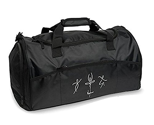 All Gear Duffle Bag - 22.5 x 11.5 x 10.5 Inches Large Travel Gym Sports Duffel - Water-Resistant Black Carry-On Bag for Men & Women - Perfect for Workouts, Travel, Camping & Weekend Getaways