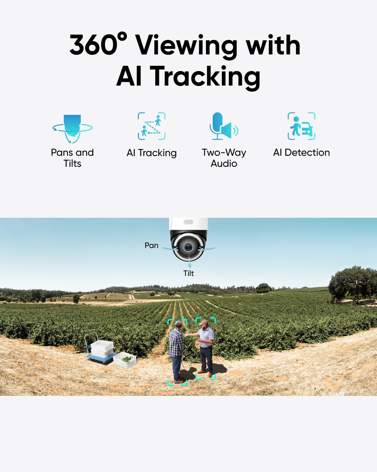 eufy Security 4G LTE Cam S330 - 4K Solar-Powered Wireless Outdoor Security Camera with Pan & Tilt, AI Tracking, SIM Card & 32GB SD Card Included - Works Without WiFi - Perfect for Remote Monitoring, Construction Sites & Off-Grid Properties