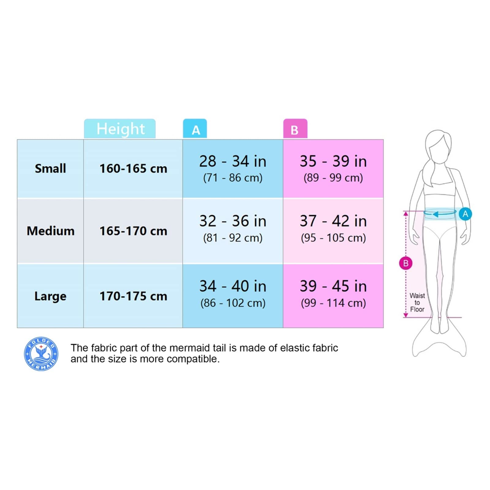 Mermaid Tail with Monofin for Swimming - Women's & Teens Swimsuit for Pool, Beach & Underwater Photography | Comfortable & Stylish Mermaid Costume