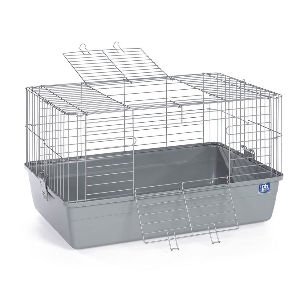 Prevue Small Animal Tubby Cage with Gray Base - Perfect for Hamsters, Guinea Pigs & Pet Mice | Ideal for Home, Classroom & Veterinary Use