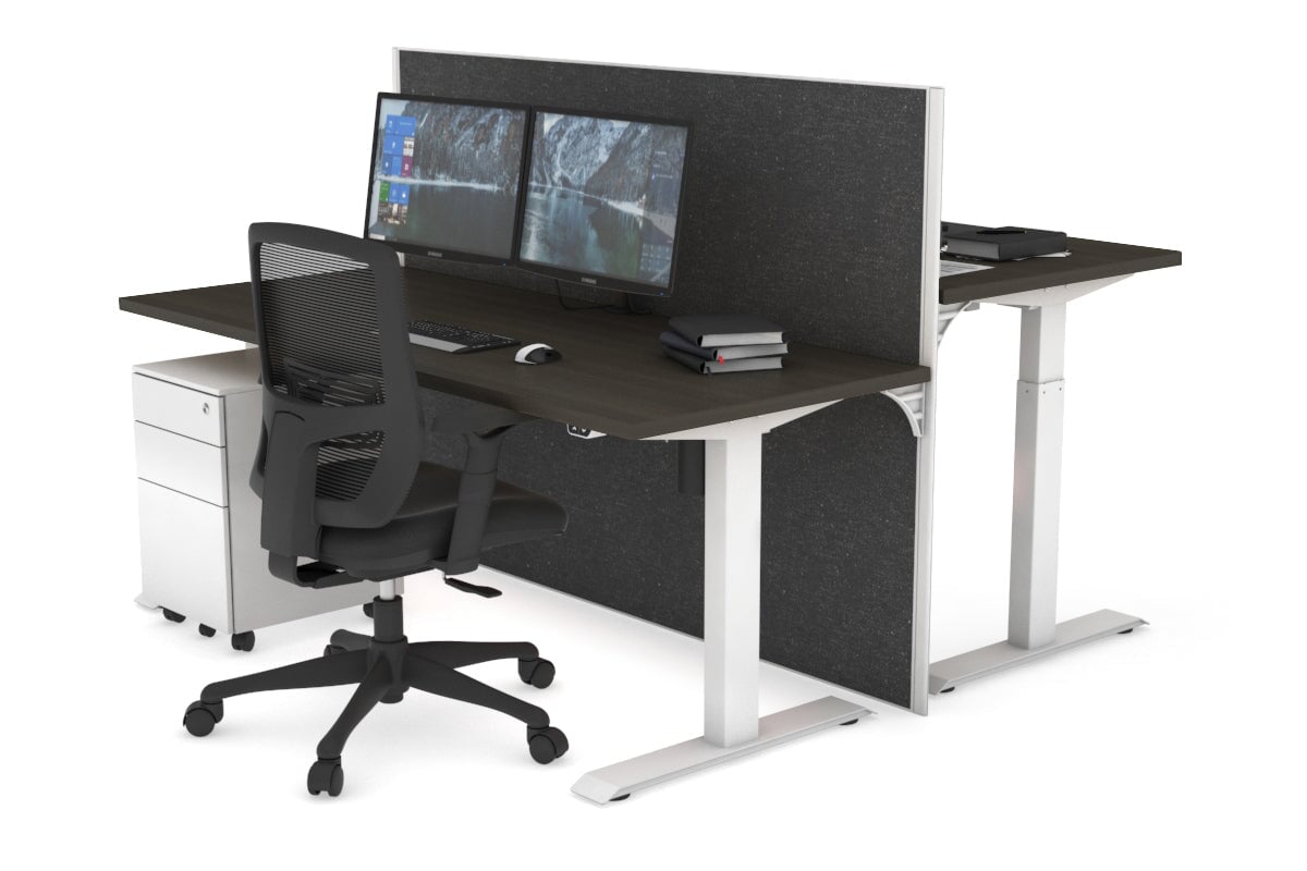 Just Right Height Adjustable 2 Person Workbench [47.2'' x 27.6''] - Perfect for Garage, Workshop & Office Collaboration