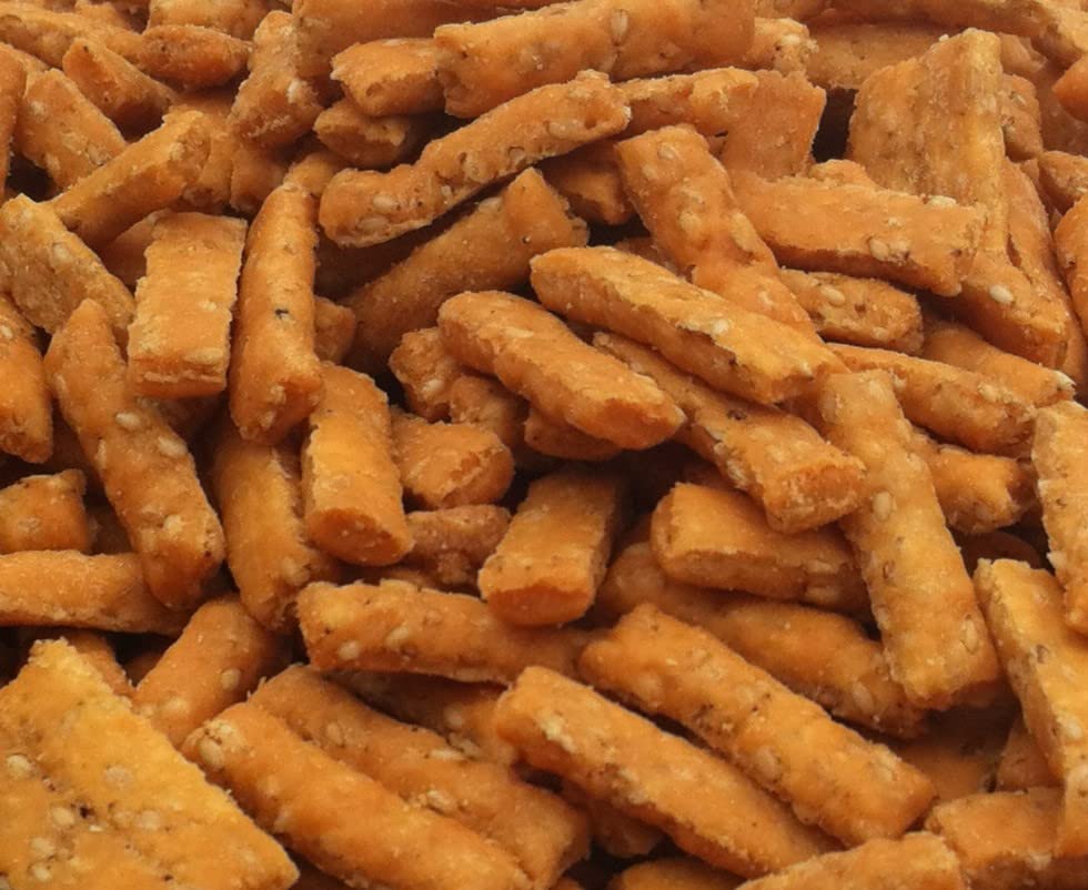 Golden Flavor Salted Sesame Sticks - 12 oz Bags (7 Pack) | Crunchy Asian Snack for Parties, Movie Nights & Healthy On-the-Go Snacking