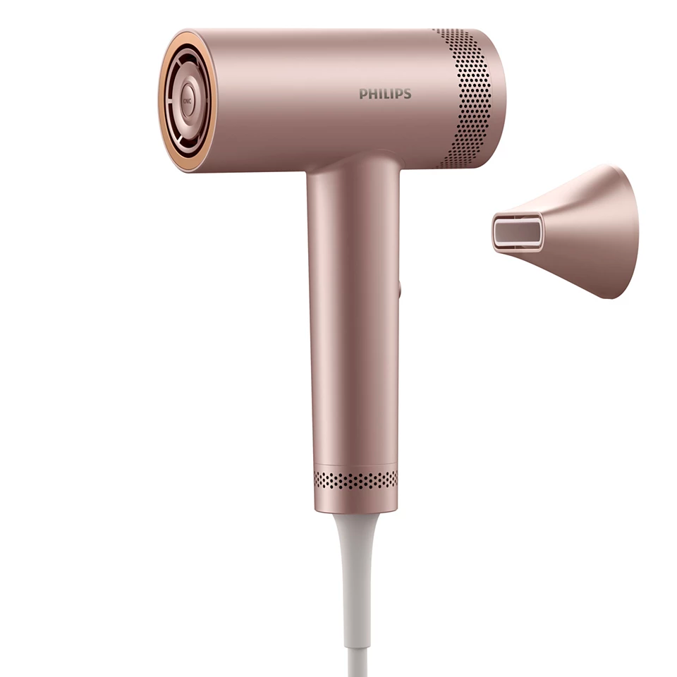 BHD837 Professional Hair Dryer with ThermoShield Technology - Advanced Ionic Blow Dryer for Fast Drying & Frizz Control - Perfect for Home, Salon & Travel Use