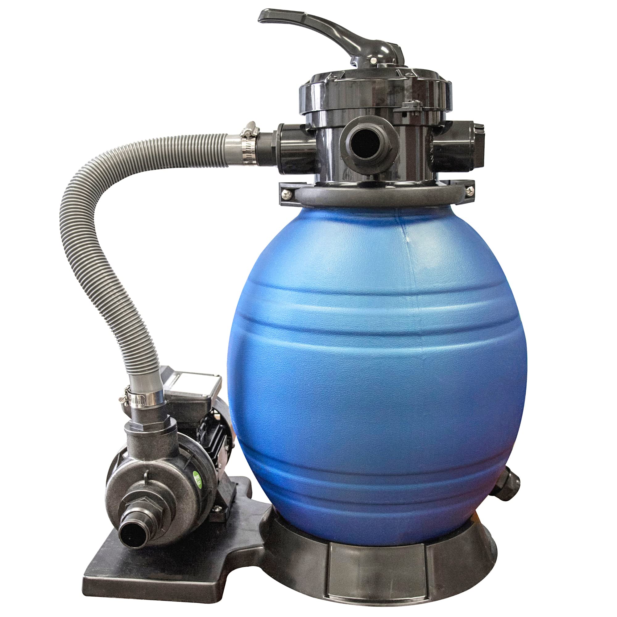 SWIMLINE HYDROTOOLS 12 Inch Pool Sand Filter Pump System - 1/3 HP (0.3 THP) 1980 GPH for Above Ground & Inground Pools Up to 8000 Gallons | Compatible with Intex & Bestway Pools | Perfect for Backyard Swimming Pool Maintenance & Water Filtration