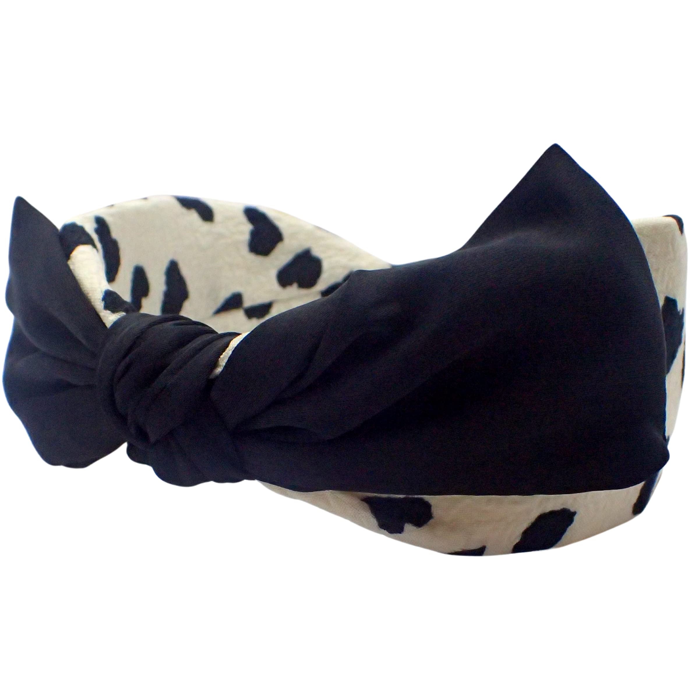 Valentine's Day Alice Hair Bands for Women & Girls - Cream Bow Knot Headband for Parties & Gifts