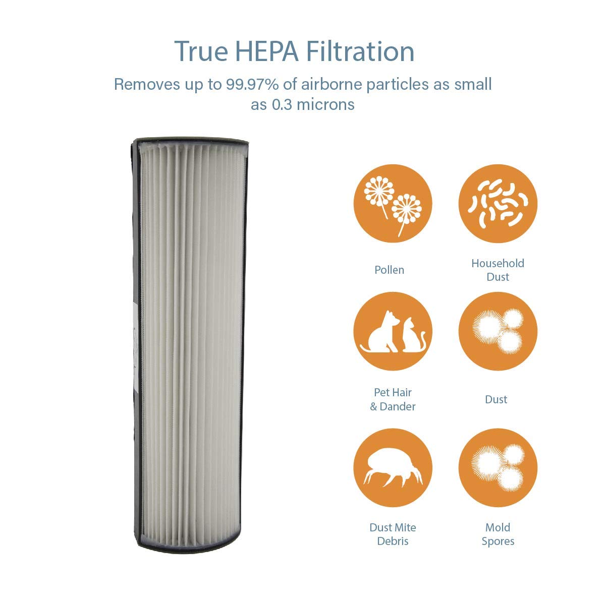 Filter-Monster – 2 Pack HEPA Replacement Filters for Therapure TPP440F, Compatible with TPP440, TPP540, TPP640 Air Purifiers – Clean Air for Home, Office, and Allergy Relief