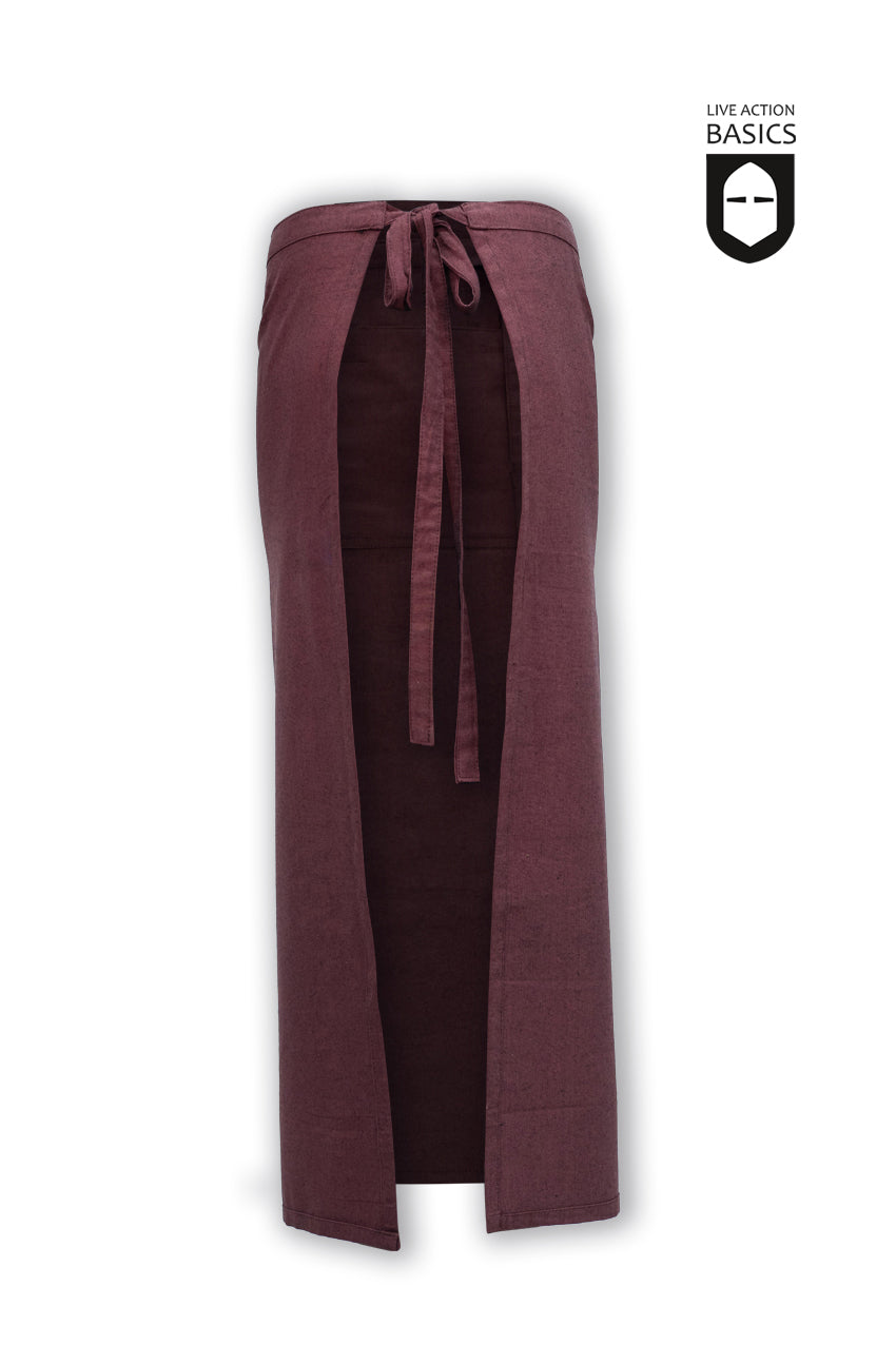 Premium Long Brown Apron for Cooking, Baking & Grilling - Durable & Stylish Kitchen Apparel for Chefs & Home Cooks