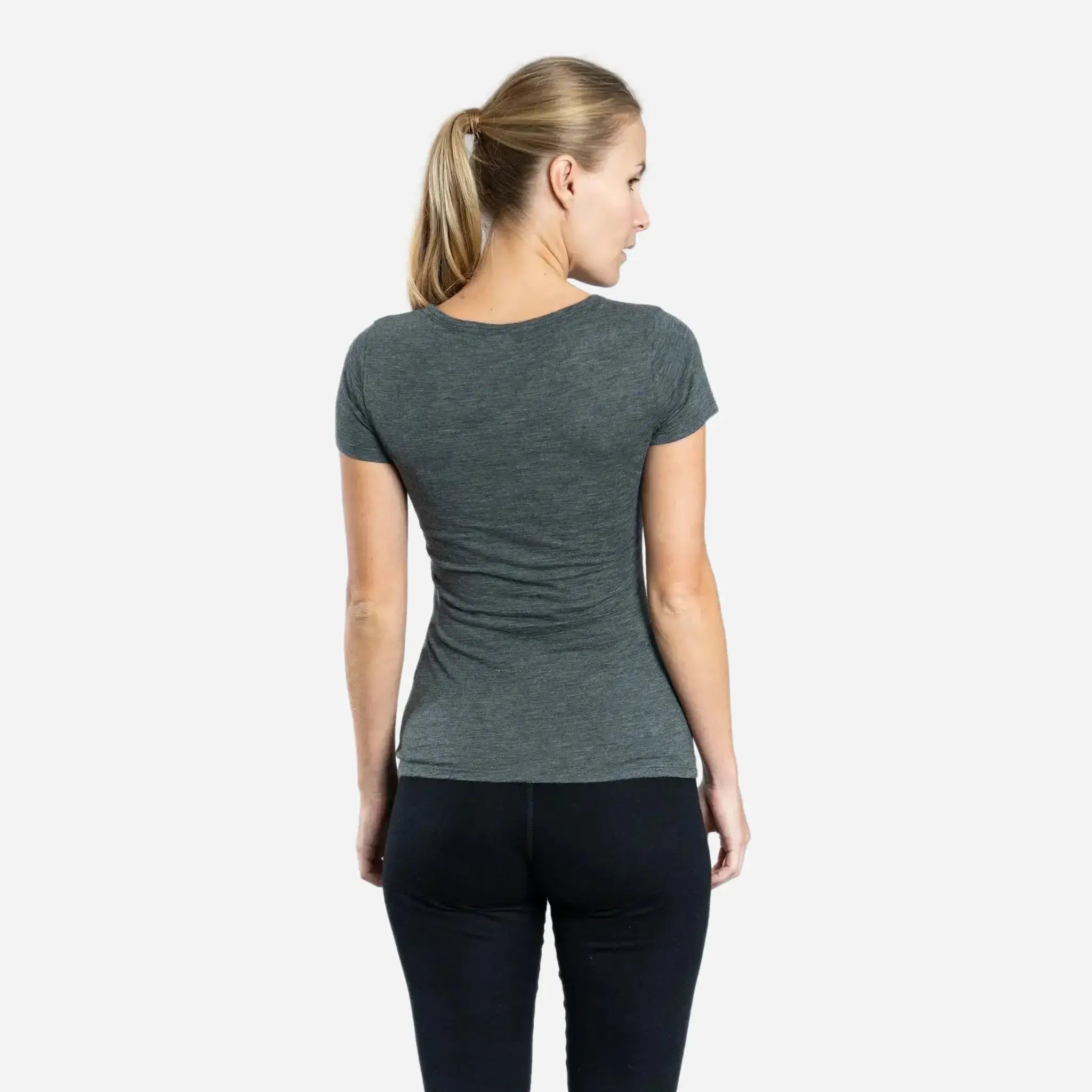 Ultralight 160 Women's Alpaca Wool V-Neck T-Shirt - Soft & Breathable for Travel, Hiking & Everyday Wear