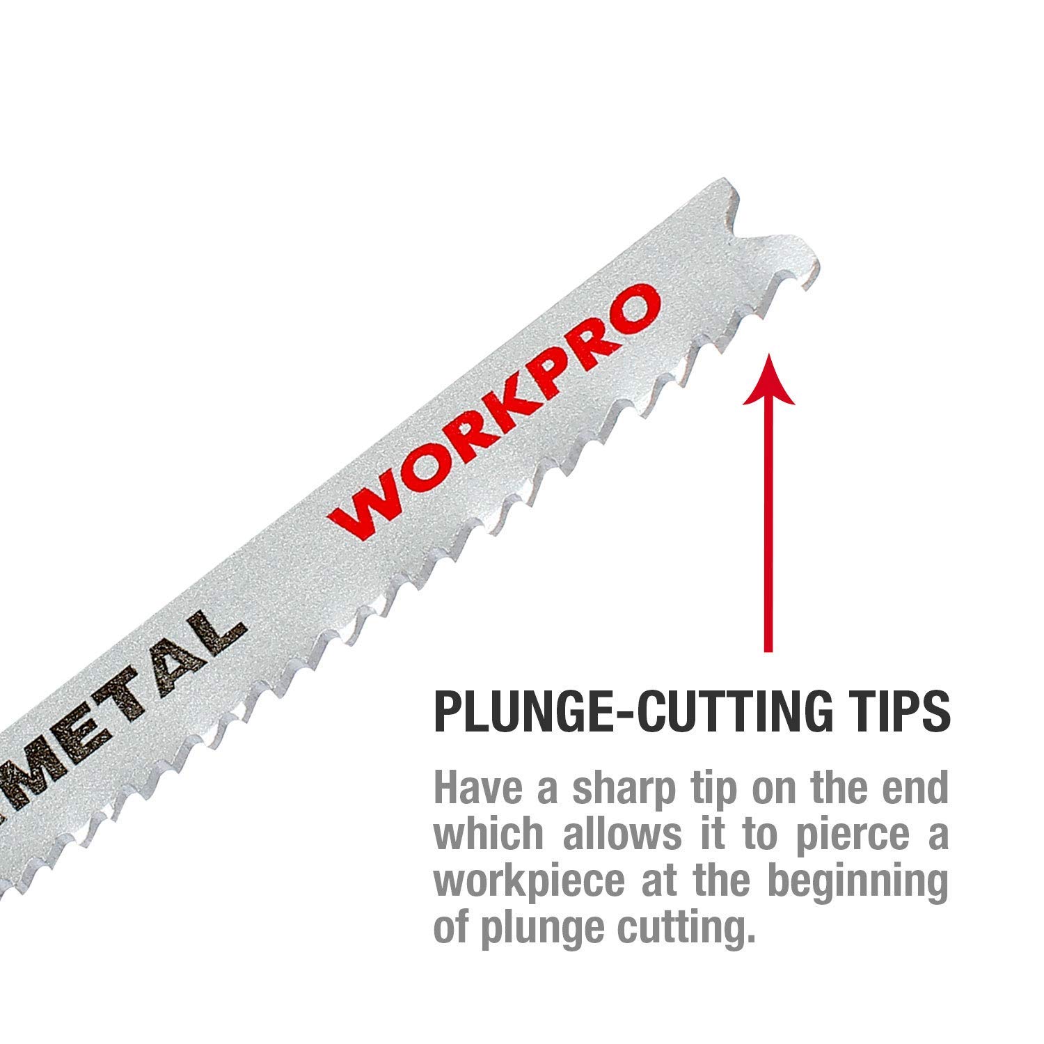 WORKPRO 25-Piece Jig Saw Blades & 4 Mini Clamps for Woodworking DIY Projects