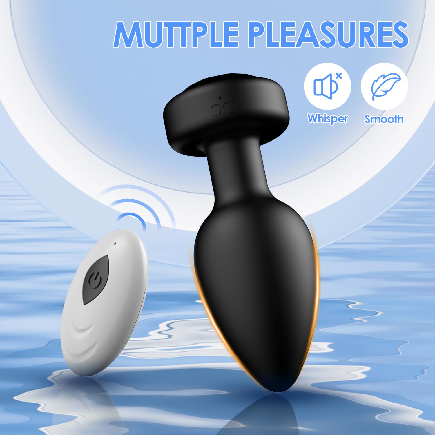 Remote Control Anal Plug Vibrator with 10 Vibration Modes - Small Prostate Massager for Men, Wireless Adult Sex Toy for Couples Play & Solo Pleasure - Perfect for Bedroom Fun, BDSM & Sensual Exploration