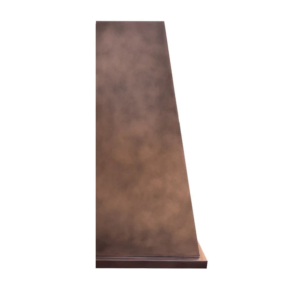 Vintage Rubbed Copper Range Hood H31V - Classic Kitchen Ventilation for Farmhouse & Rustic Style Homes | Perfect for Gas Stoves & Cooking Areas