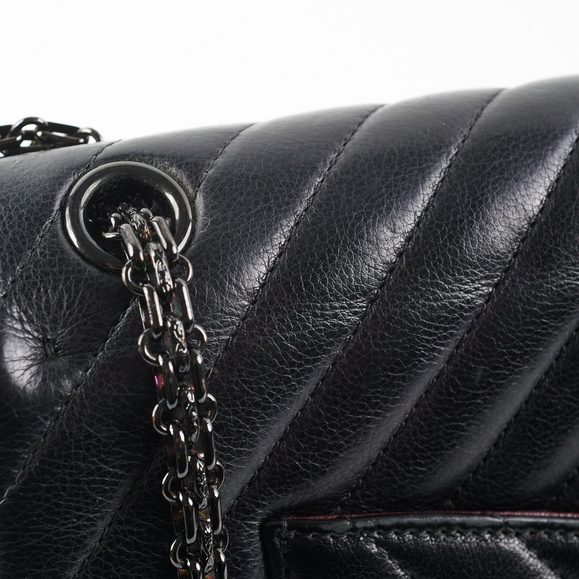 Chanel Reissue 226 Large Chevron Calfskin Leather Flap Bag - Luxury Designer Handbag for Women, Perfect for Evening Events & Special Occasions