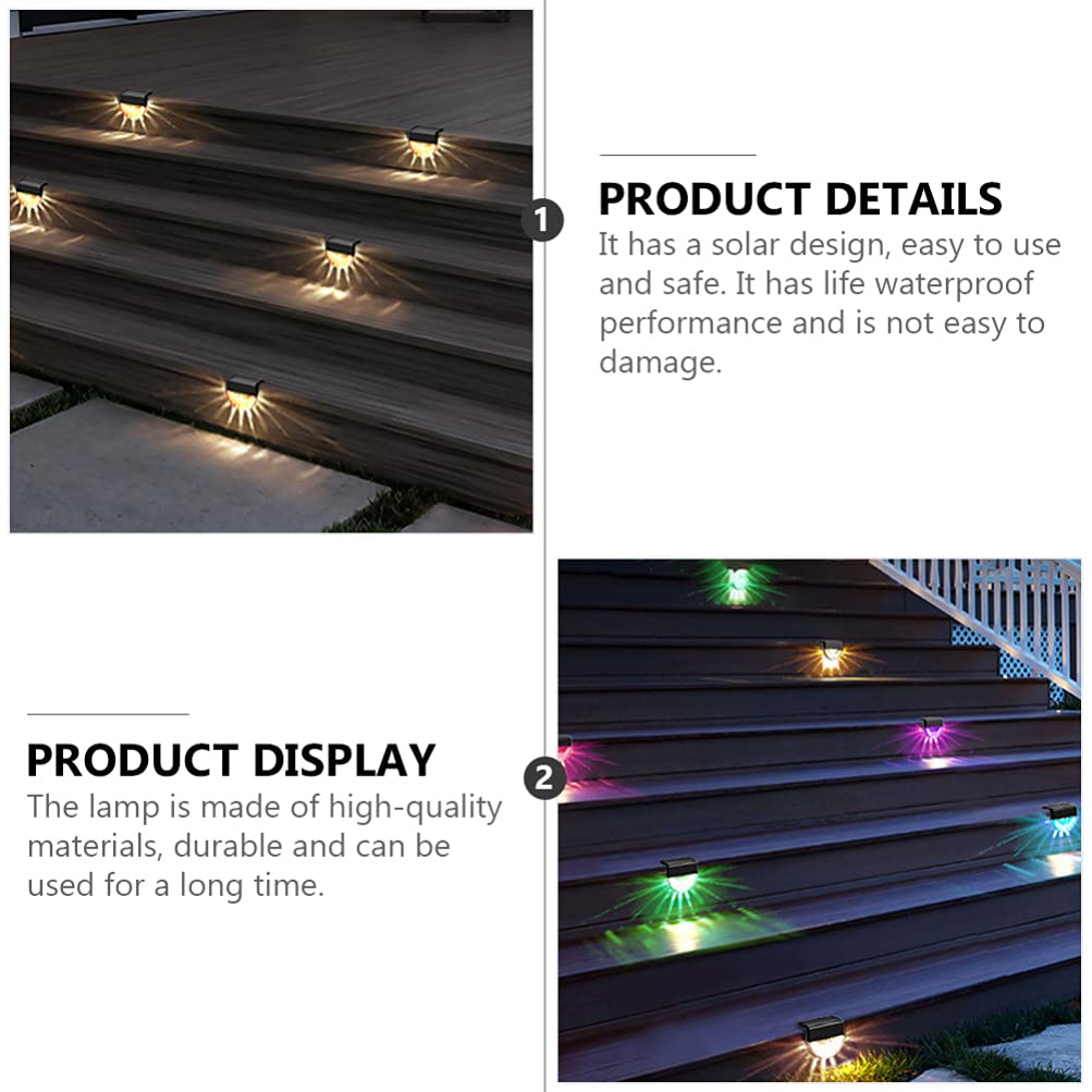 ULTECHNOVO Solar Outdoor Lights 2 Pack - Waterproof Motion Sensor Deck Lights for Steps, Walls, Porch, Garden, Fence & Patio - Solar Powered Landscape Lighting for Home Security & Pathway Illumination