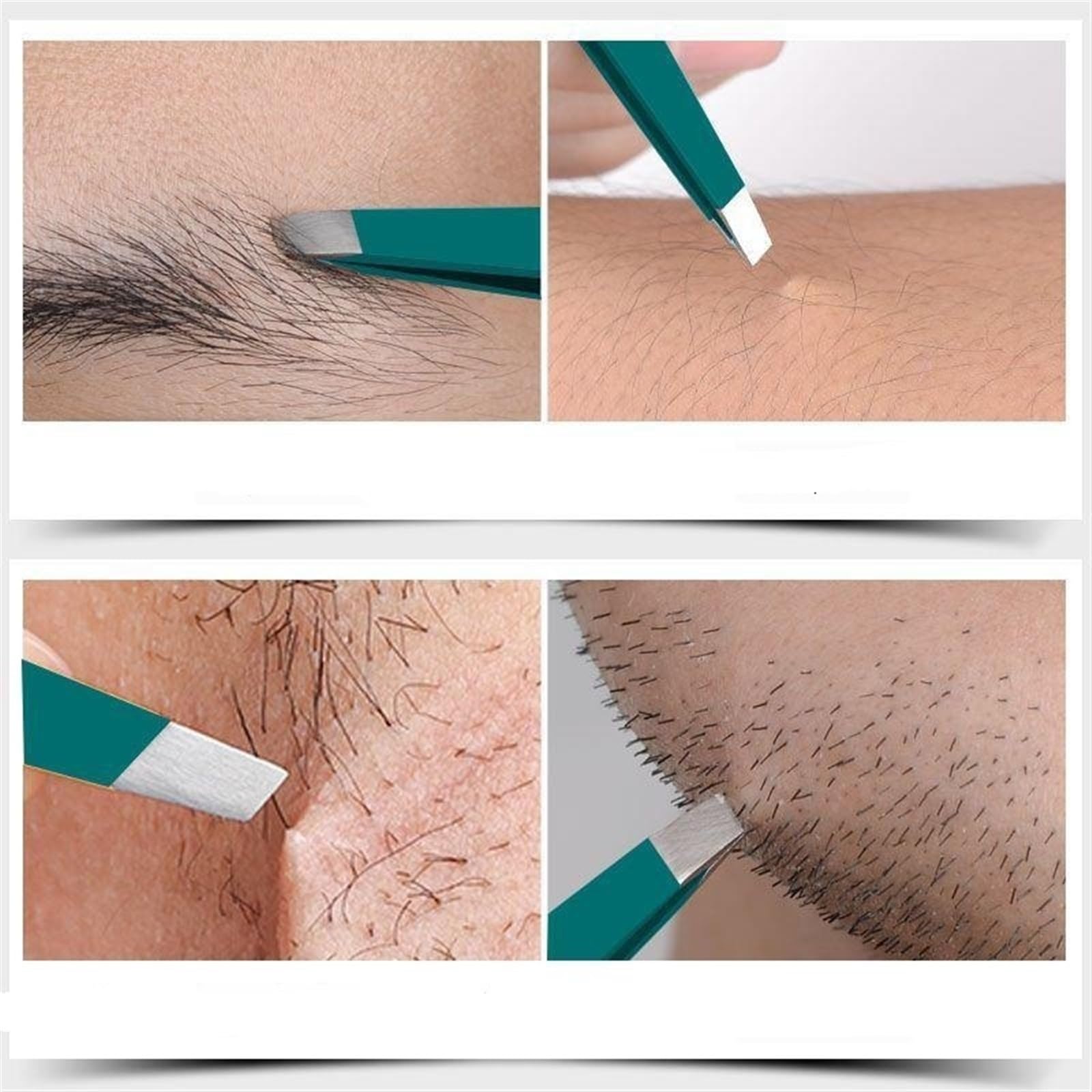 Slanted Hair Removal Tweezers - Precision Eyebrow & Facial Tweezers for Eyebrow Shaping, Ingrown Hair Removal & Lash Extensions (1-Pack) - Perfect for Salon Professionals & Home Grooming Kits