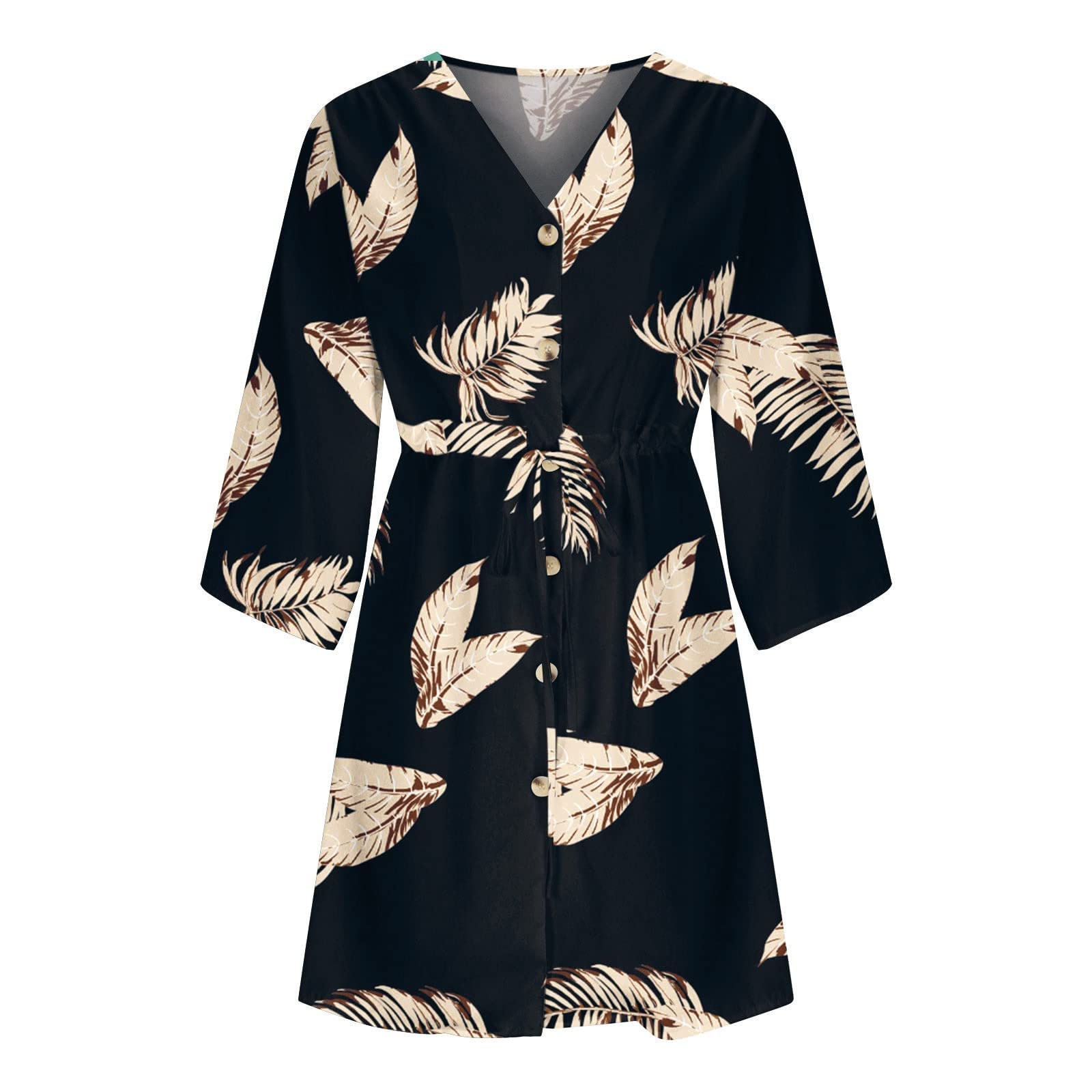 **Women's Floral Ruffle Mini Dress - 2023 Spring Summer Casual Boho Swing Dress for Beach, Vacation & Party | Loose A-Line Flowy Design | Sexy Valentine's Day Outfit (Black, XX-Large)**    *Perfect for beach getaways, summer vacations, boho parties, and romantic Valentine's Day dates.*