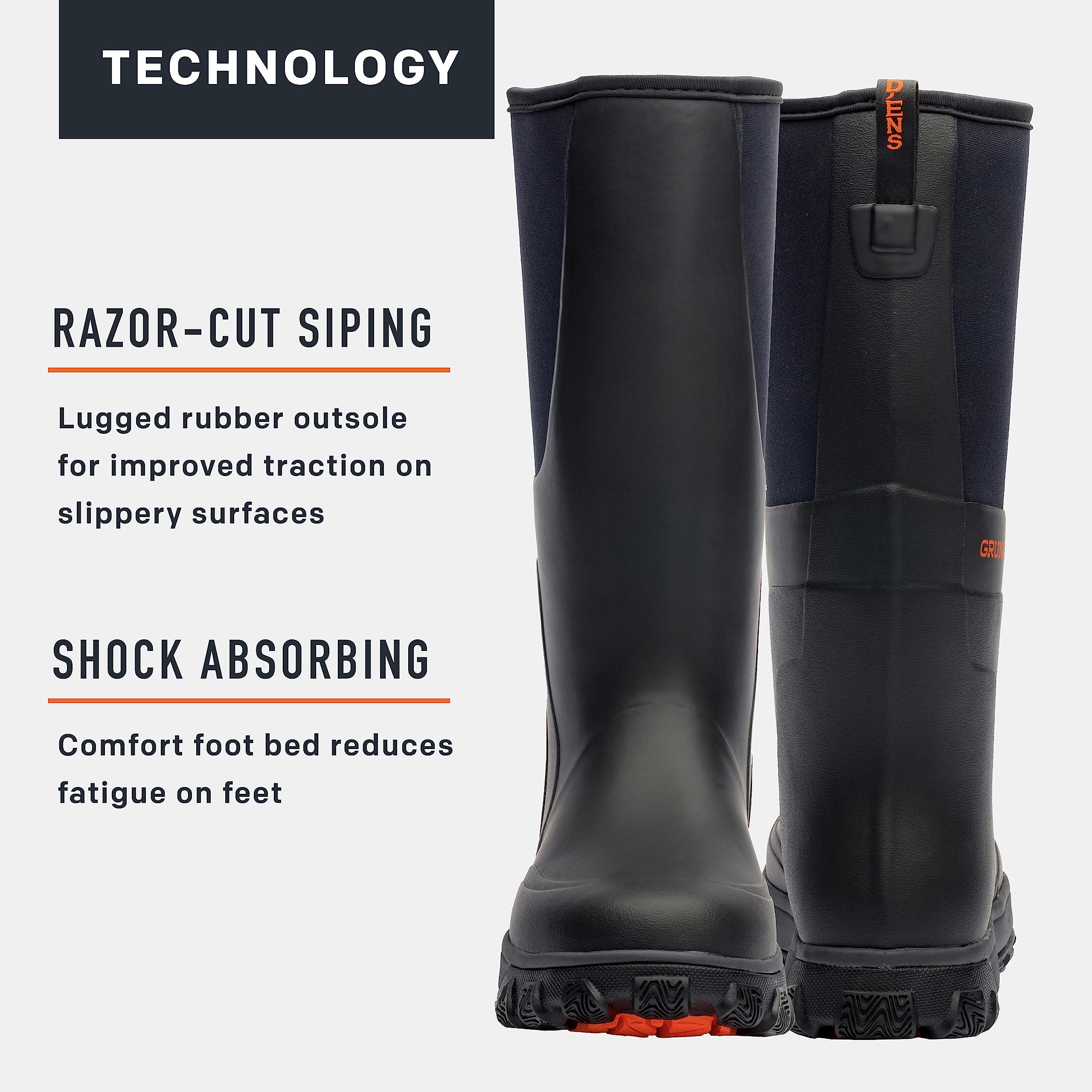 Grundens Men's Deviation Tall Boot - Waterproof Fishing & Work Boots for Outdoor, Hunting & Heavy Duty Use