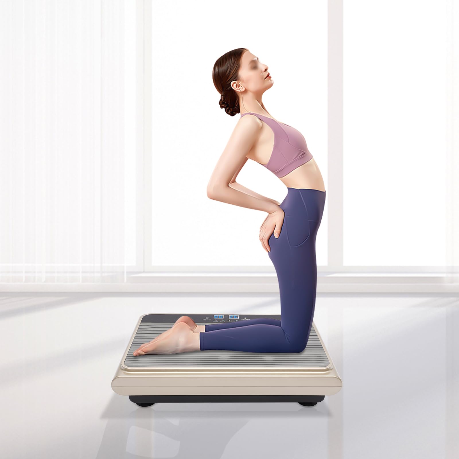 Whole Body Vibration Plate Machine for Home Workout - Fitness Platform for Weight Loss, Toning & Lymphatic Drainage | Portable Exercise Equipment for Muscle Recovery, Wellness & Body Shaping | Perfect for Home Gym, Physical Therapy & Post-Workout Recovery