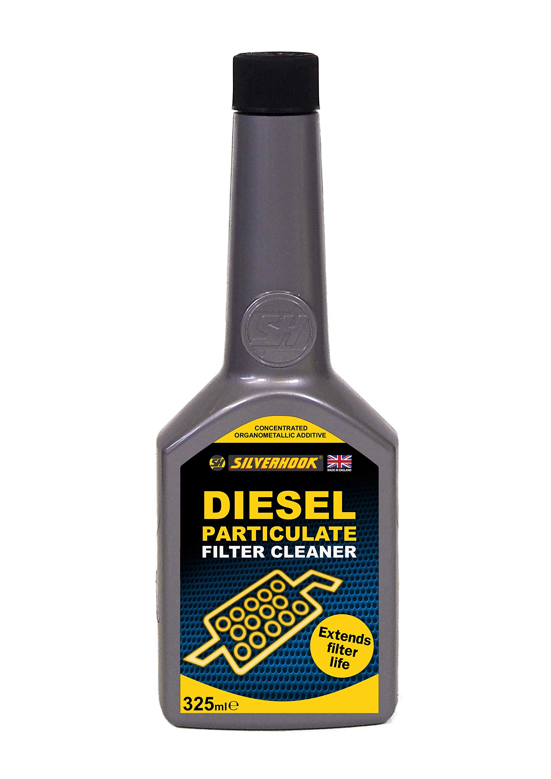 Silverhook Diesel Treatment DPF Cleaner - Premium Engine Cleaner for Diesel Vehicles (Made in England) - Reduces Emissions & Improves Fuel Efficiency for Trucks, SUVs & Heavy-Duty Engines