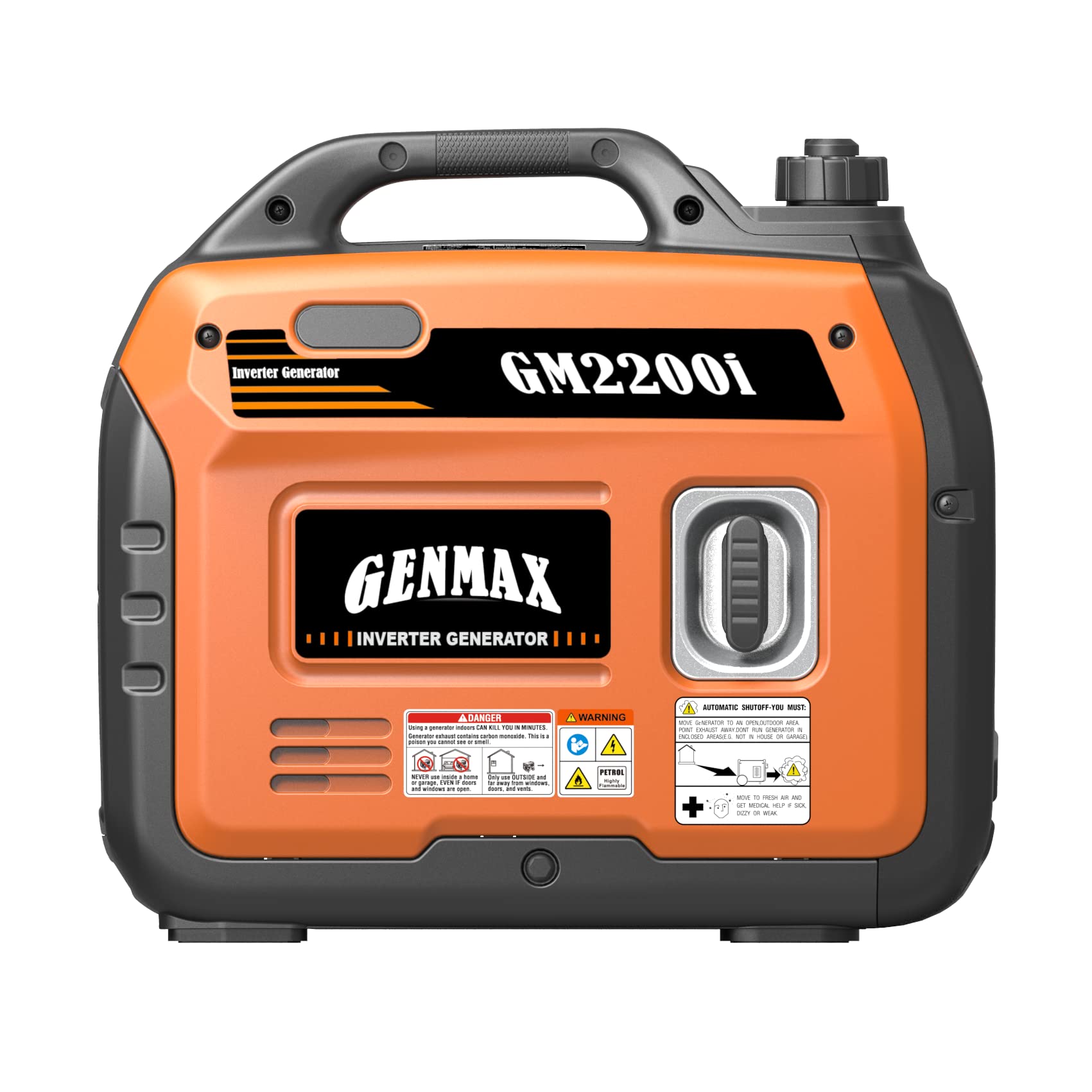 GENMAX Portable Inverter Generator - EPA Compliant, Eco-Mode, Ultra Lightweight & Quiet - Perfect for Home Backup Power, RV Camping & Outdoor Adventures