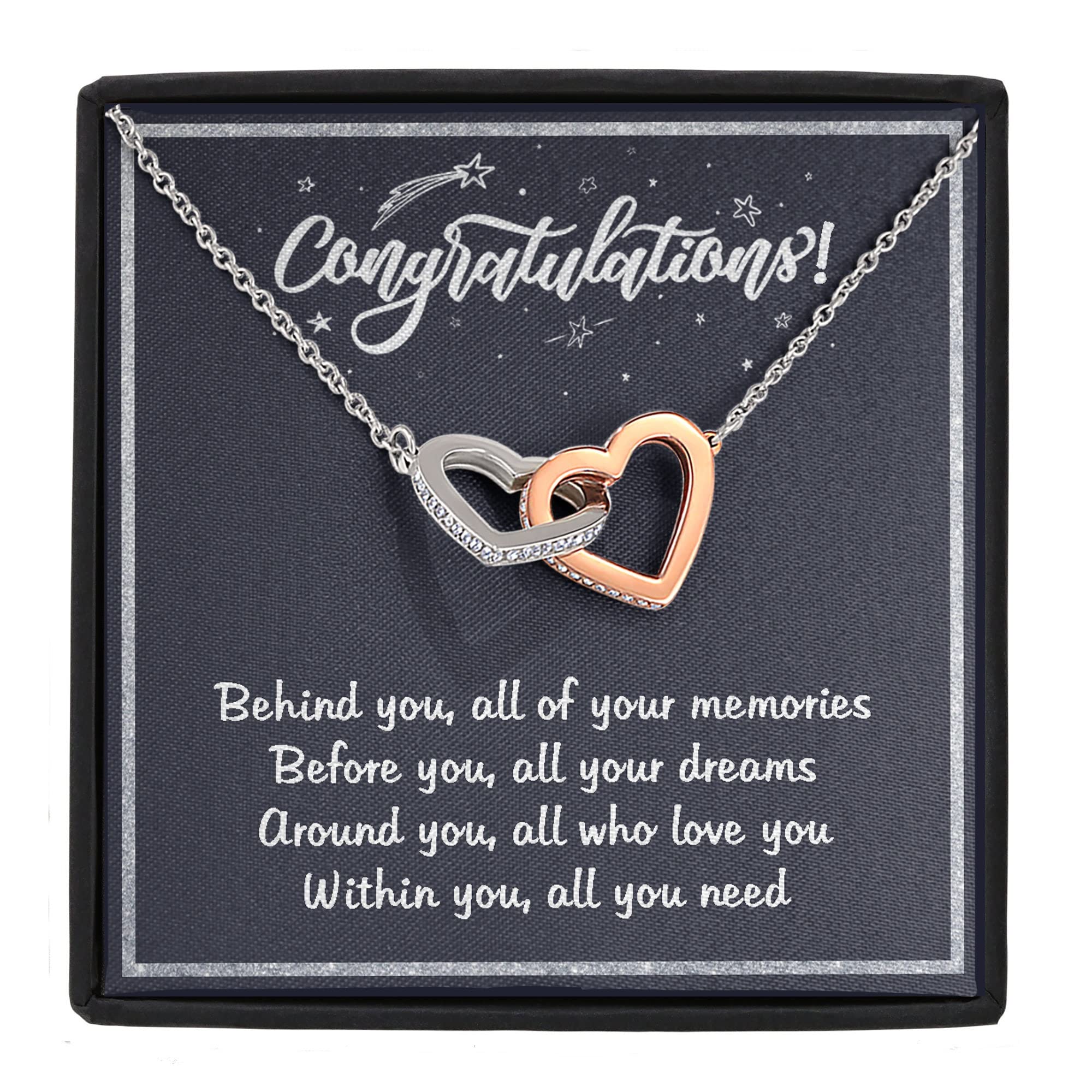 Love Knot Necklace - Meaningful Graduation Gift for Daughter | Unique Birthday Jewelry with Inspirational Message Card | Perfect for Ceremonies, Special Occasions & Everyday Wear