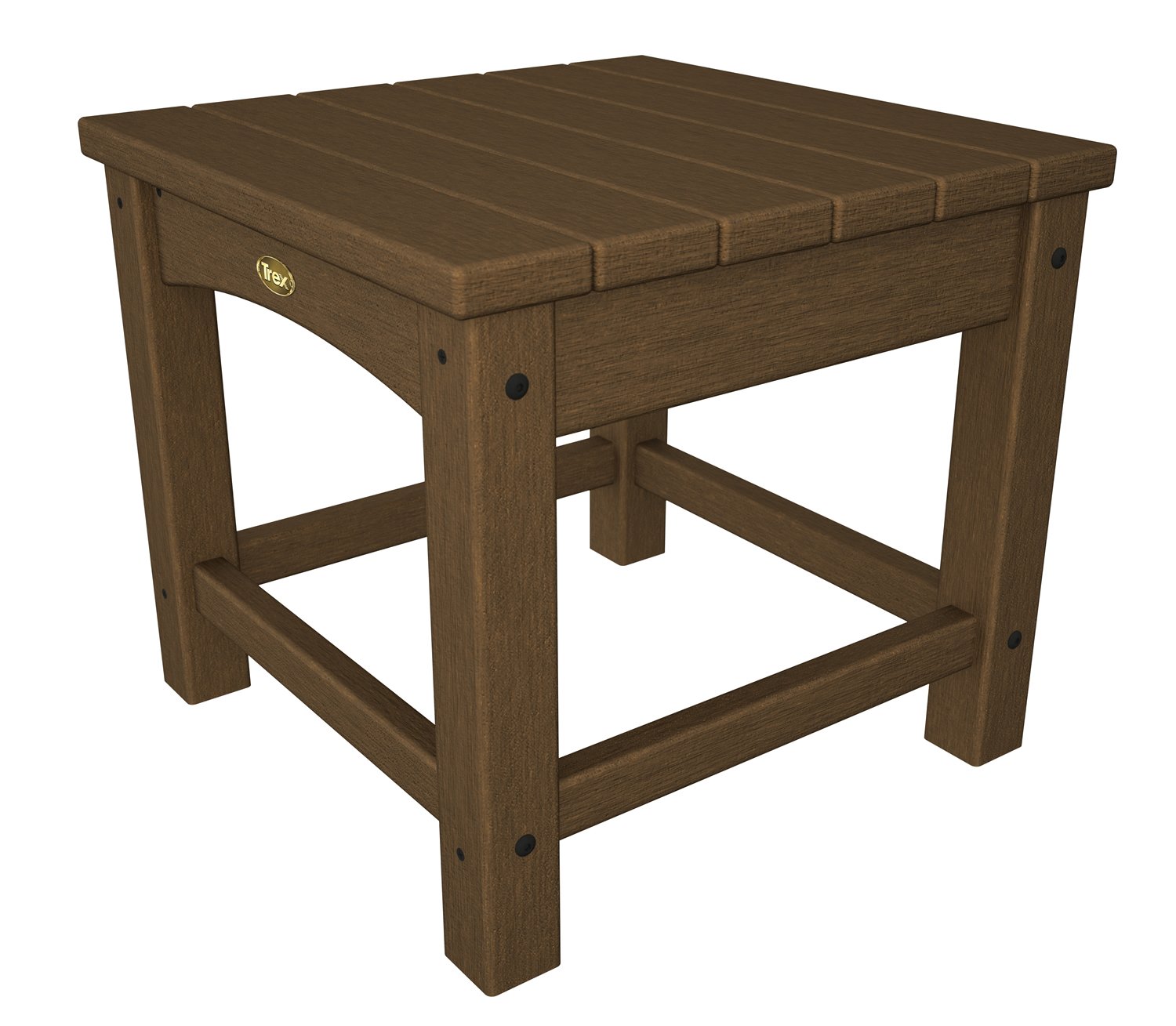 Trex Outdoor Furniture Rockport Club 18-Inch Side Table - Weather-Resistant Patio Table for Garden, Deck & Poolside - Perfect for Tree House, Backyard & Outdoor Entertaining