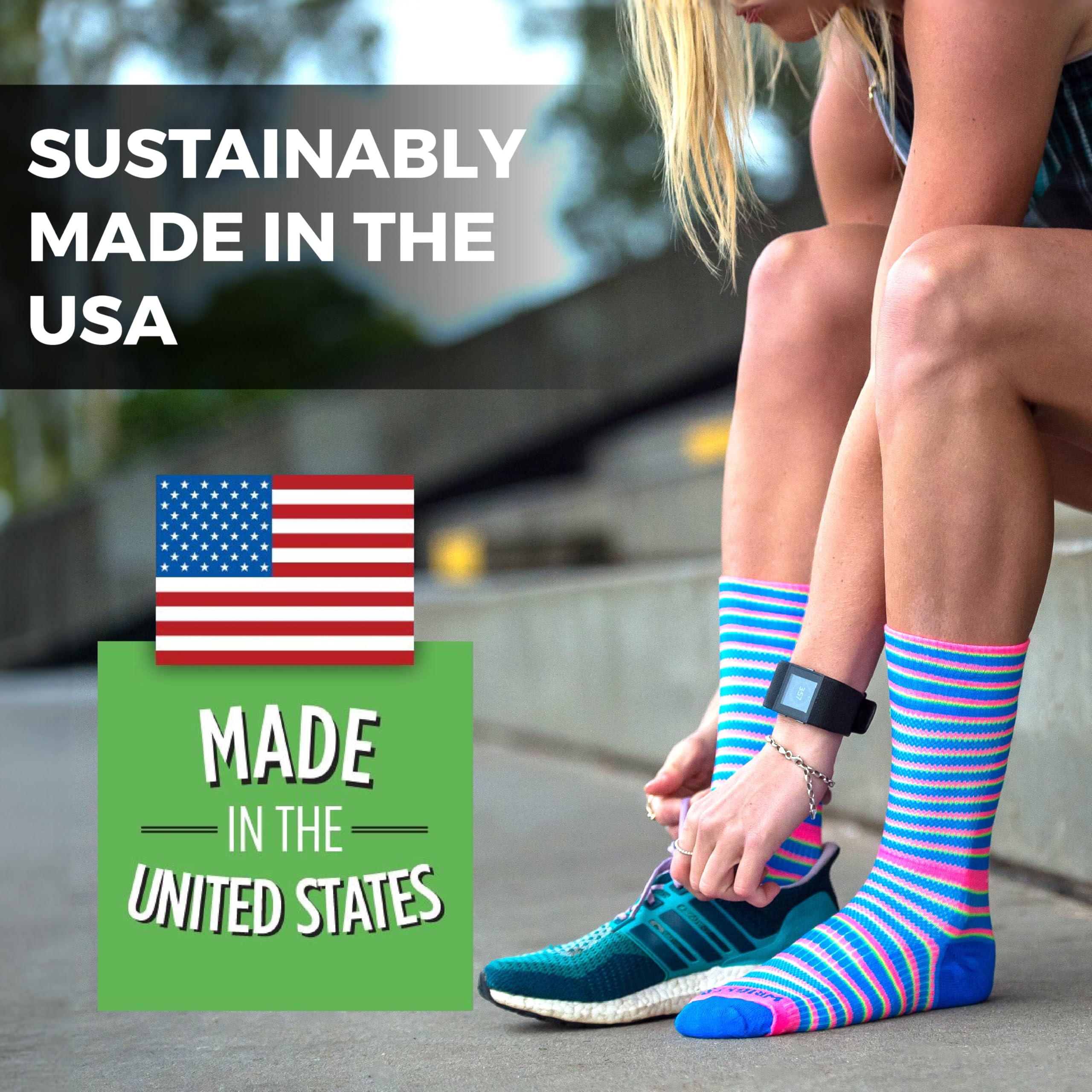 **Wrightsock Ultra Thin Crew Running Socks for Men & Women - Moisture-Wicking Athletic Socks - Made in USA - Perfect for Marathon, Hiking & Gym Workouts**