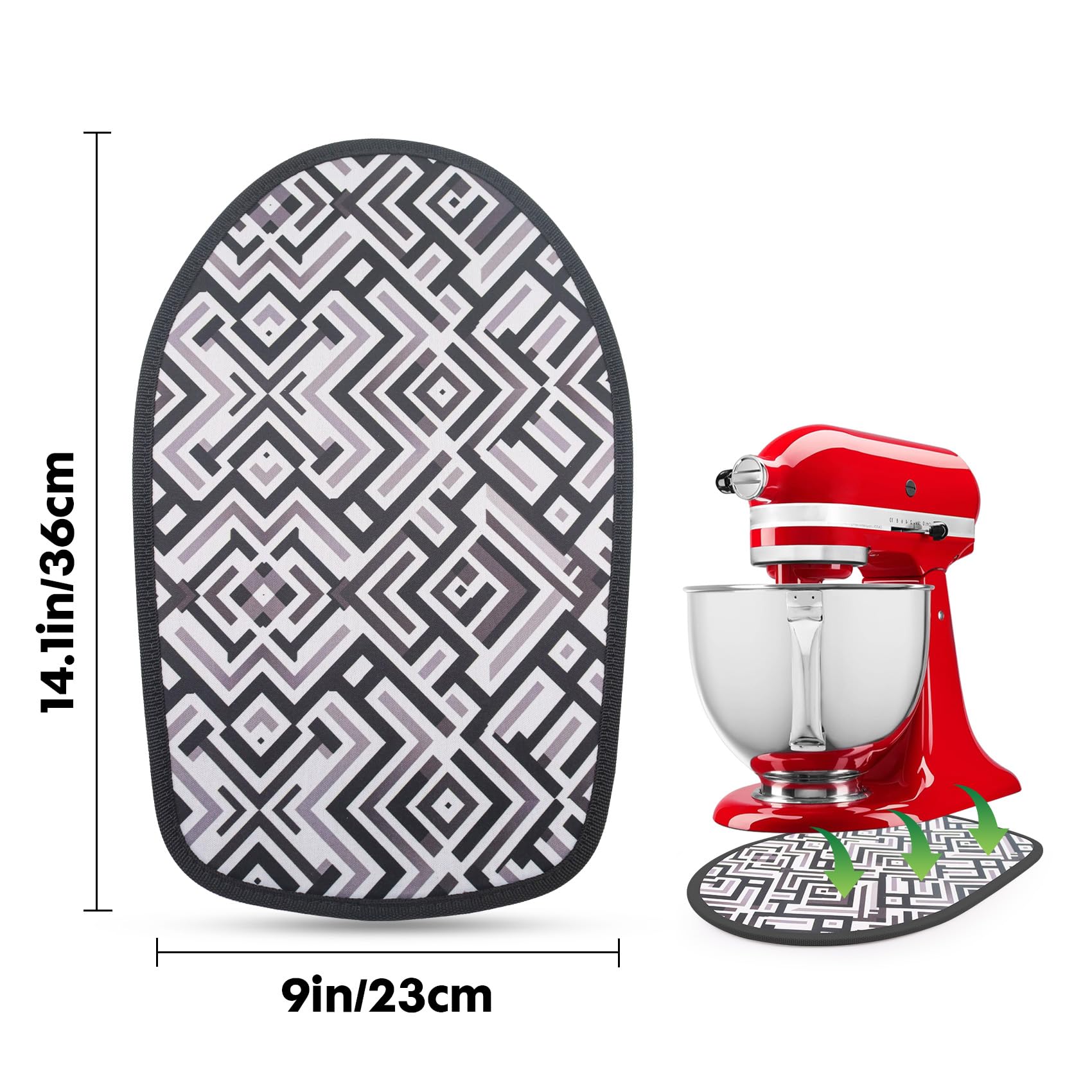 KitchenAid Mixer Sliding Mat for Artisan 4.5-5 Qt Tilt-Head Stand Mixer - Non-Slip Countertop Protector Pad for Easy Mixing & Baking Accessories | Perfect for Kitchen Countertops & Baking Stations