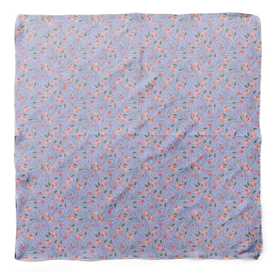 Bimba Pure Silk Printed Head Bandanas & Summer Neck Wraps - Soft Breathable Scarf for Women, Hair Accessories, Yoga, Beach, Outdoor Activities