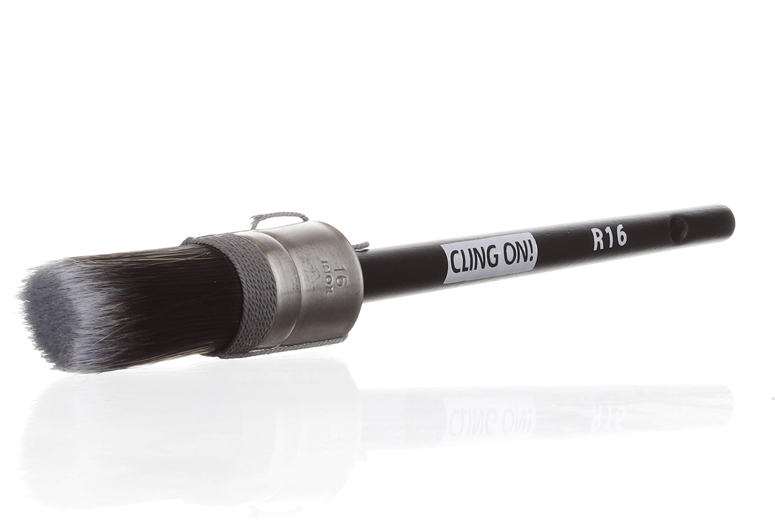 R16 Round Paint Brush for Chalk & Water-Based Paints - Perfect for Furniture Makeovers, DIY Crafts & Home Decor Projects