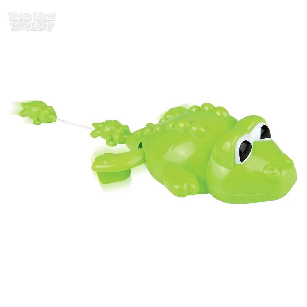 6 Pack Pull String Alligator Bath Toys for Kids - Fun Water Play & Bathtime Gifts for Toddlers & Infants