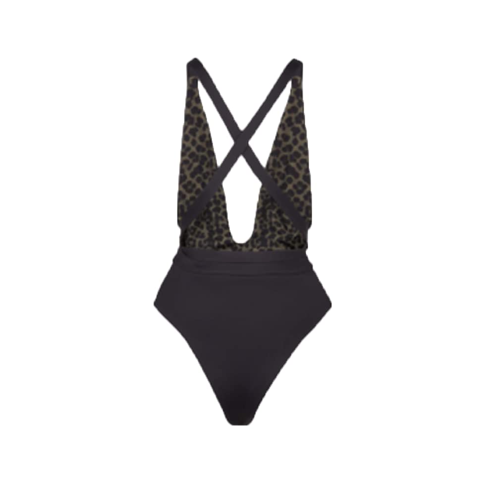 Good American Women's Reversible Dip Dive Wrap One Piece Swimsuit - Sexy High Waisted Bathing Suit for Beach, Pool & Vacation | Tummy Control Swimwear