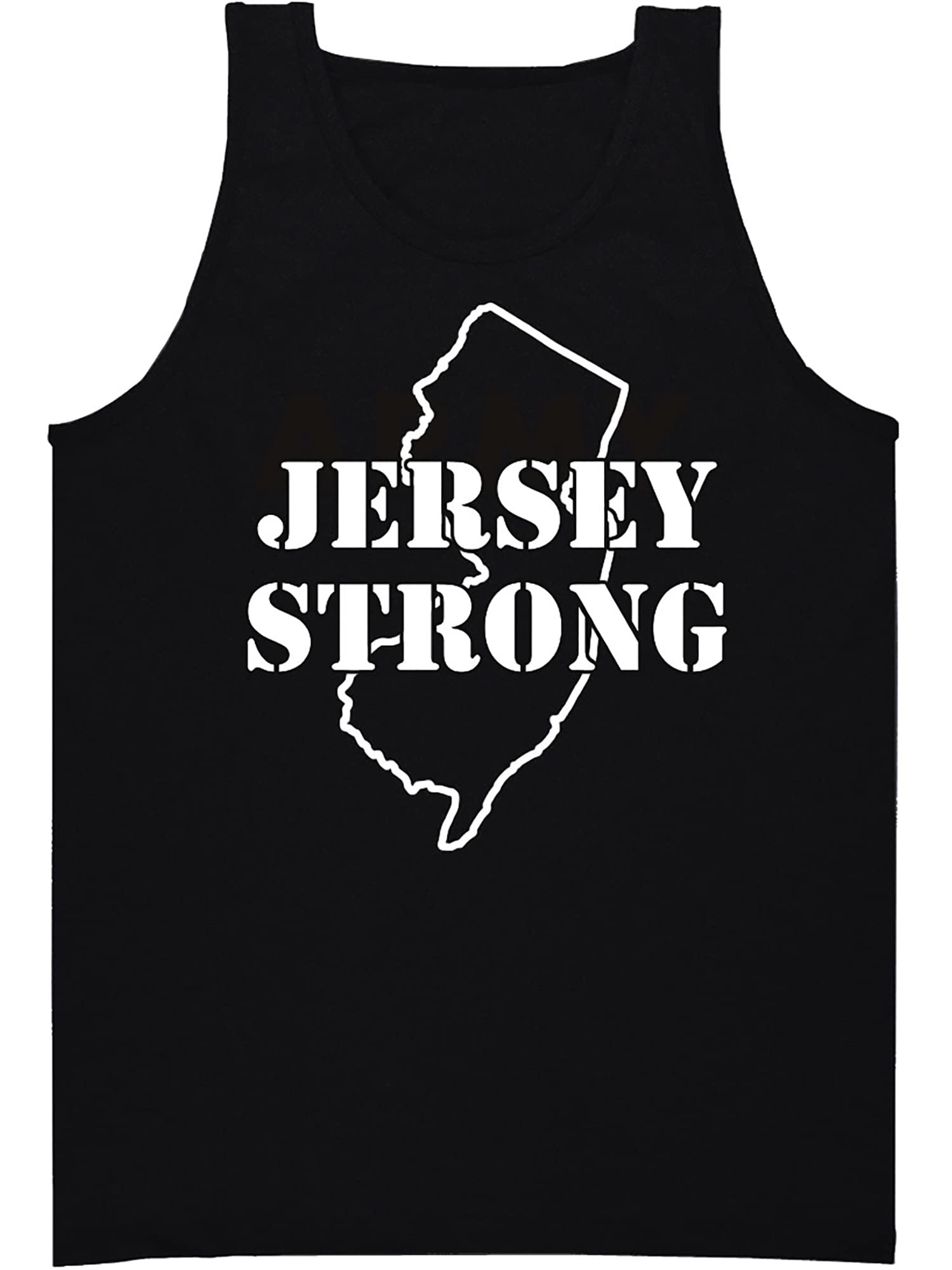 Jersey Strong Tank Top for Men & Women - Comfortable Black Sleeveless Shirt for Gym, Workout, Running & Casual Wear