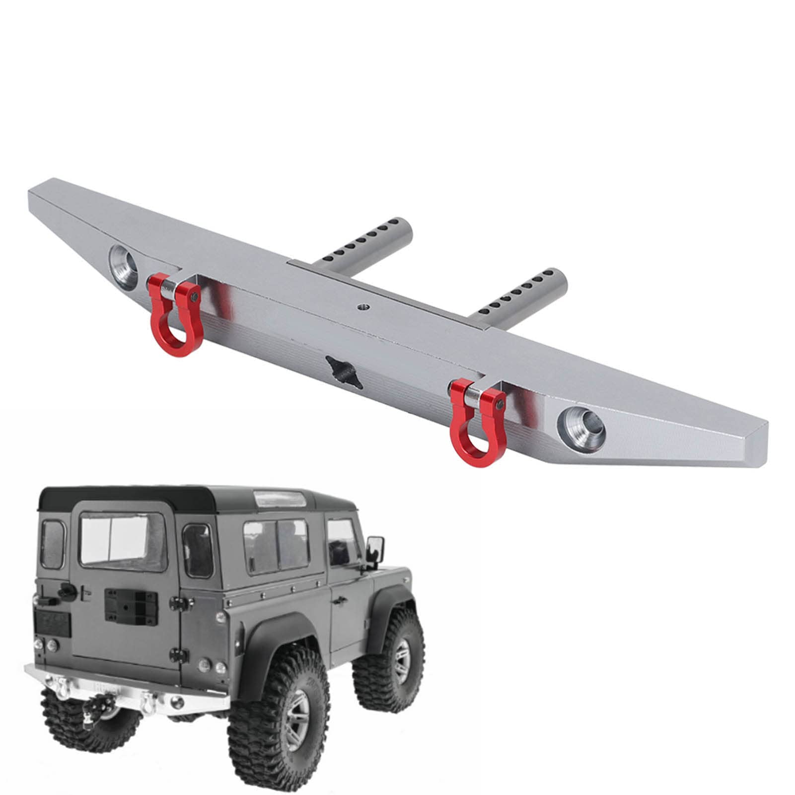 High-Quality Aluminum Alloy RC Front & Rear Bumper for MN999, SCX10 90046 90047, Axial 103007 - Durable Anti-Collision Protection for Off-Road RC Car Crawler Adventures