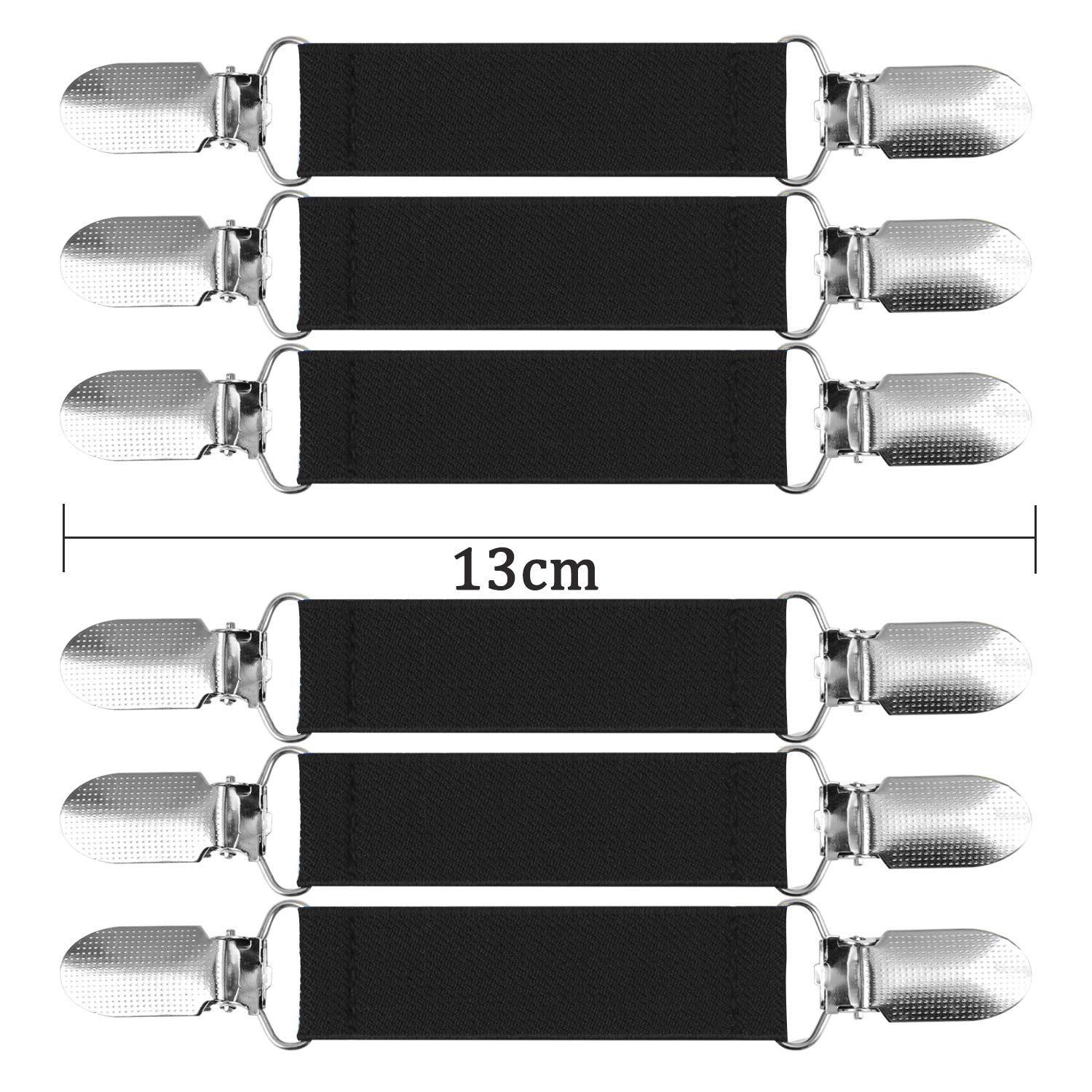Fashion Stainless Steel Dress Clips - 6 Pack for Gloves & Garments - Secure Fit