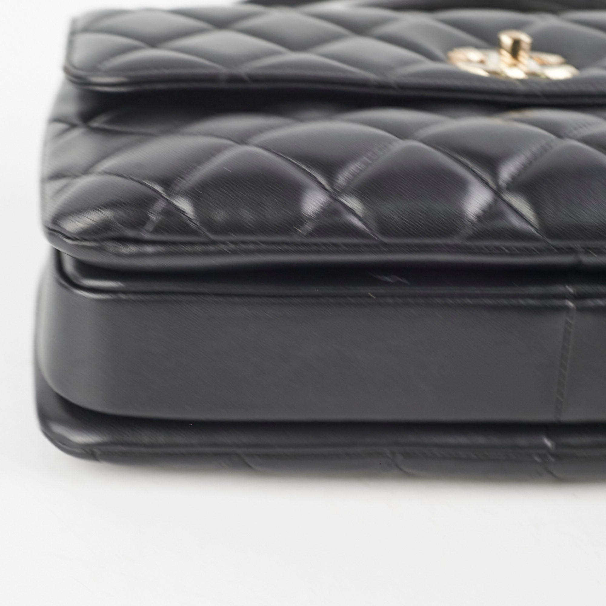 Chanel CC Trendy Medium Black Lambskin Leather Shoulder Bag - Luxury Designer Handbag for Women, Perfect for Date Night & Evening Events