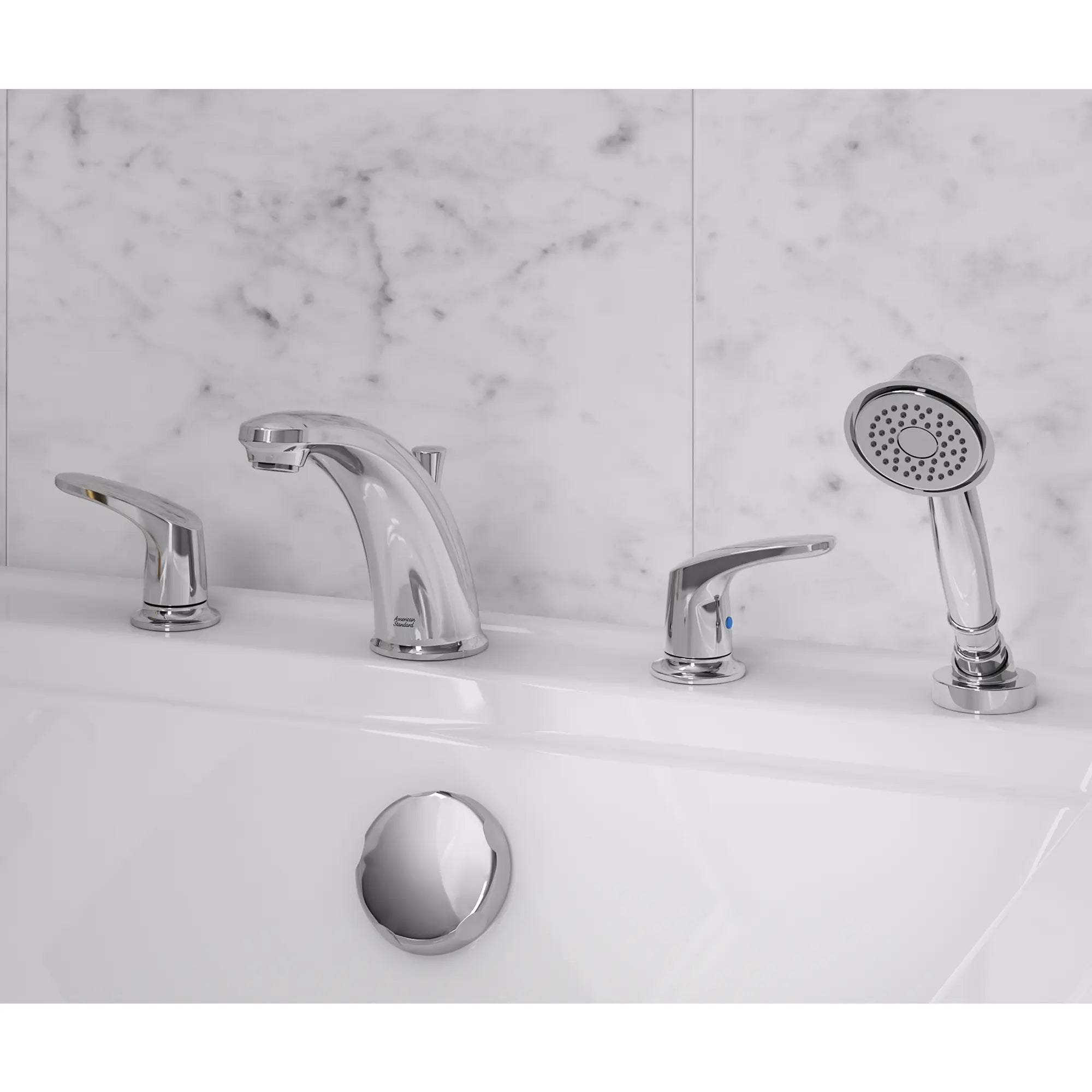Colony PRO Bathtub Faucet Trim Kit with Lever Handles - Includes Personal Shower Head - Compatible with Flash Rough In Valve - Perfect for Bathroom Renovation and Modern Home Upgrade