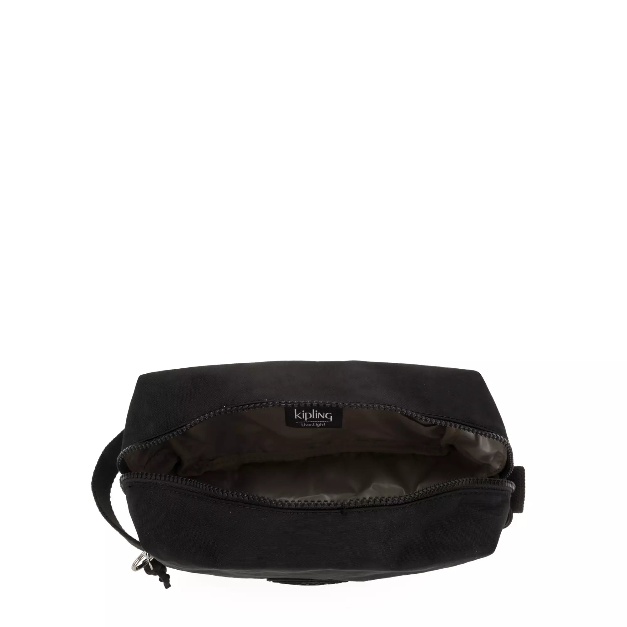 Kipling Parac Small Toiletry Bag - Water-Resistant Travel Cosmetic Organizer (Black Noir) | Perfect for Carry-On Luggage, Gym Essentials & Weekend Getaways