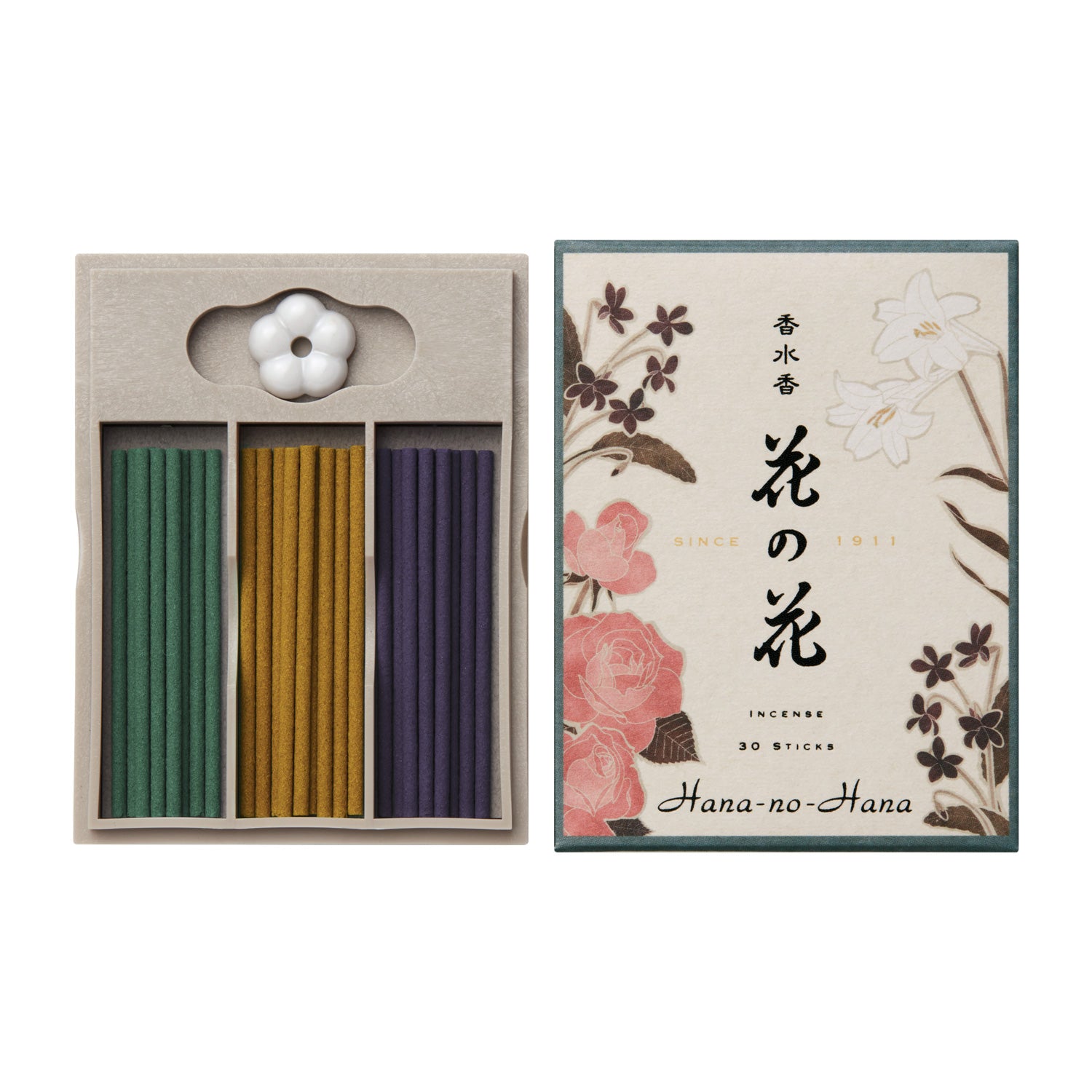 Nippon Kodo Hana no Hana Japanese Incense Sticks - Floral Scent for Relaxation, Meditation & Home Fragrance