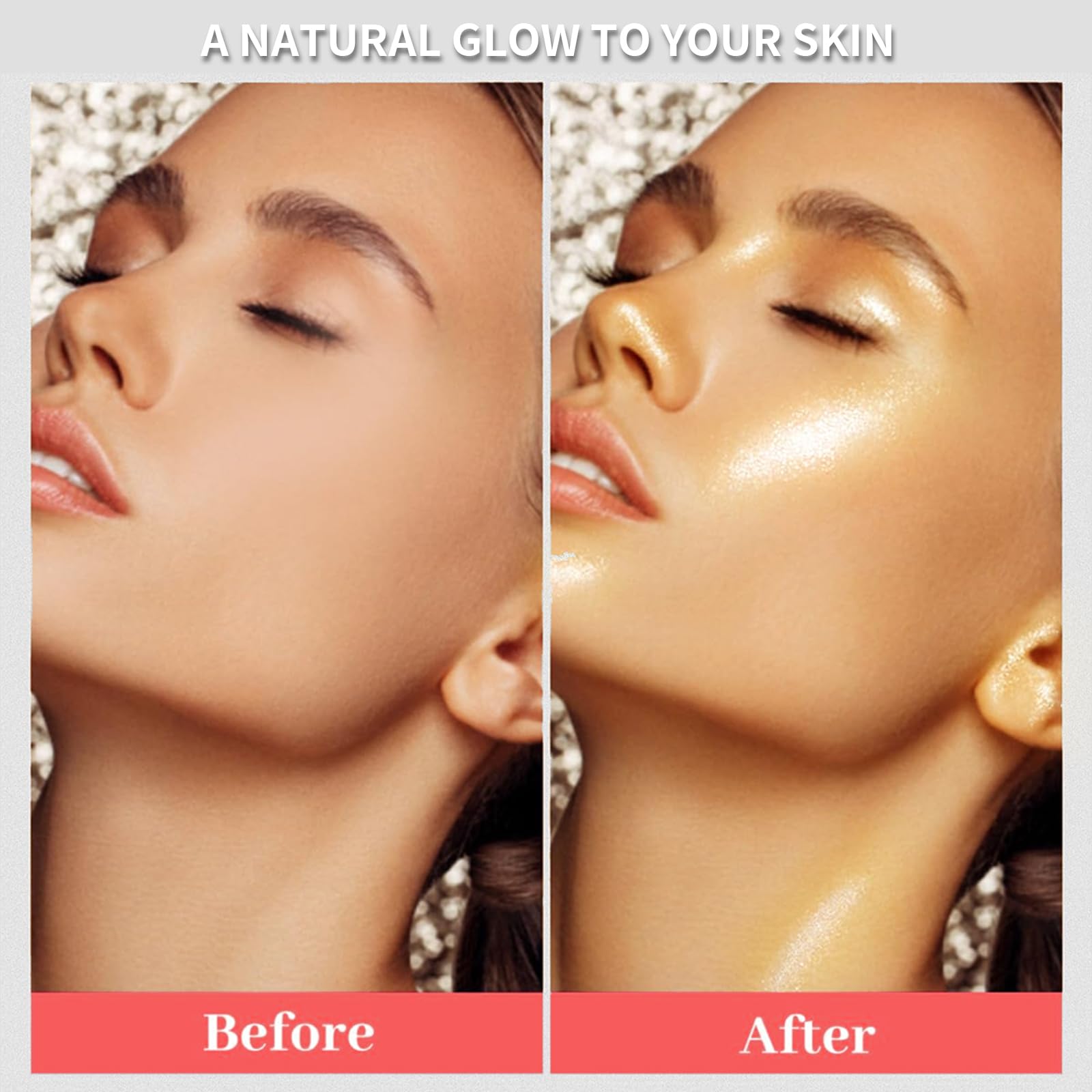 DAGEDA Gold Shimmer Body Oil - Lightweight, Non-Greasy Illuminator for Face & Body | 1.1 fl.oz | Perfect for Makeup, Parties, Date Nights & Summer Glow