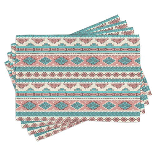 Cream Aqua and Peach