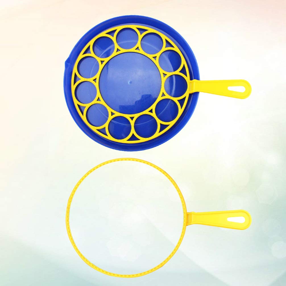 3pcs Bubble Wands Set for Big Bubbles - Fun Bubble Maker with Tray | Bulk Party Favors for Kids Birthday, Outdoor Play & Summer Activities